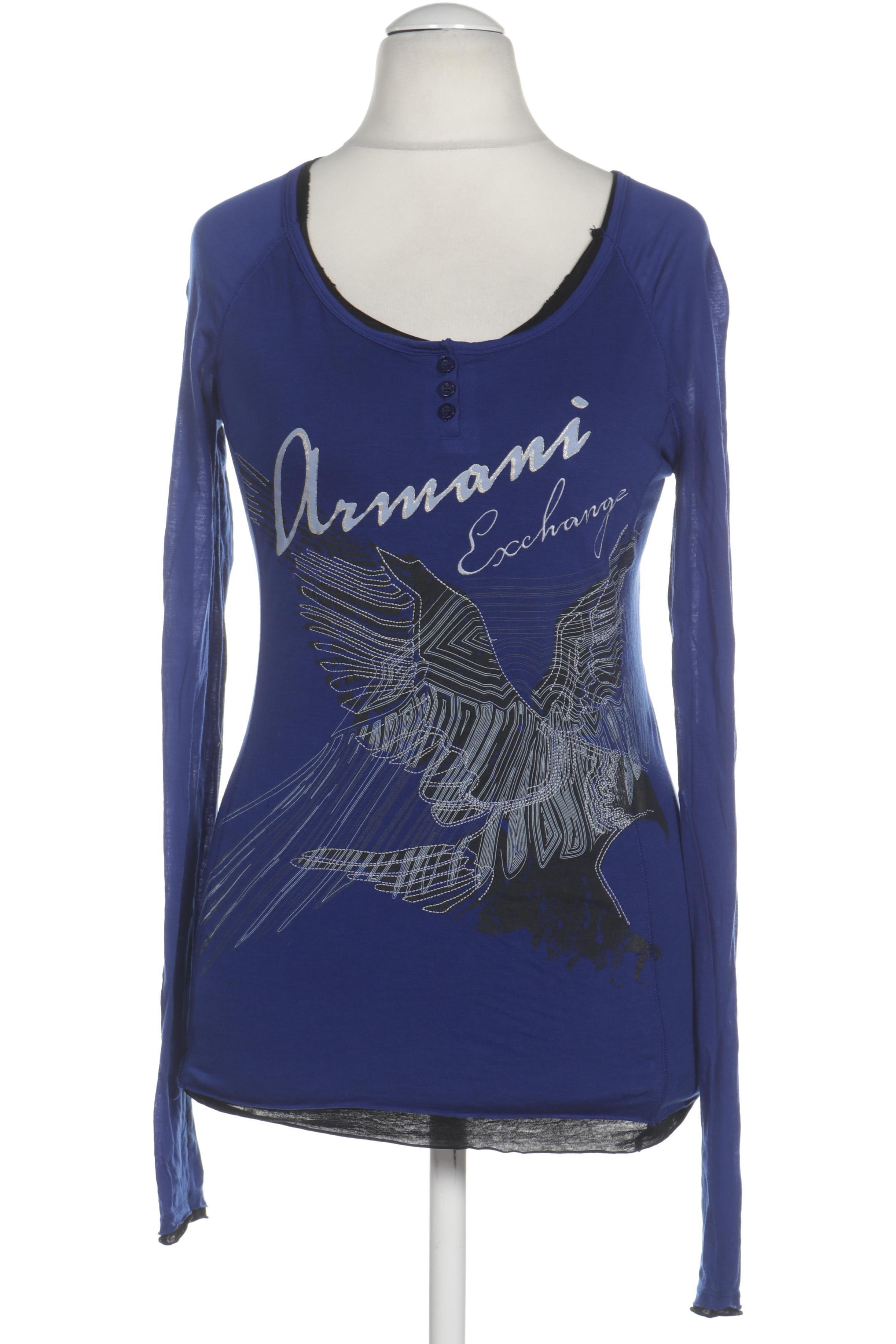 

AX Armani Exchange Damen Langarmshirt, blau, Gr.