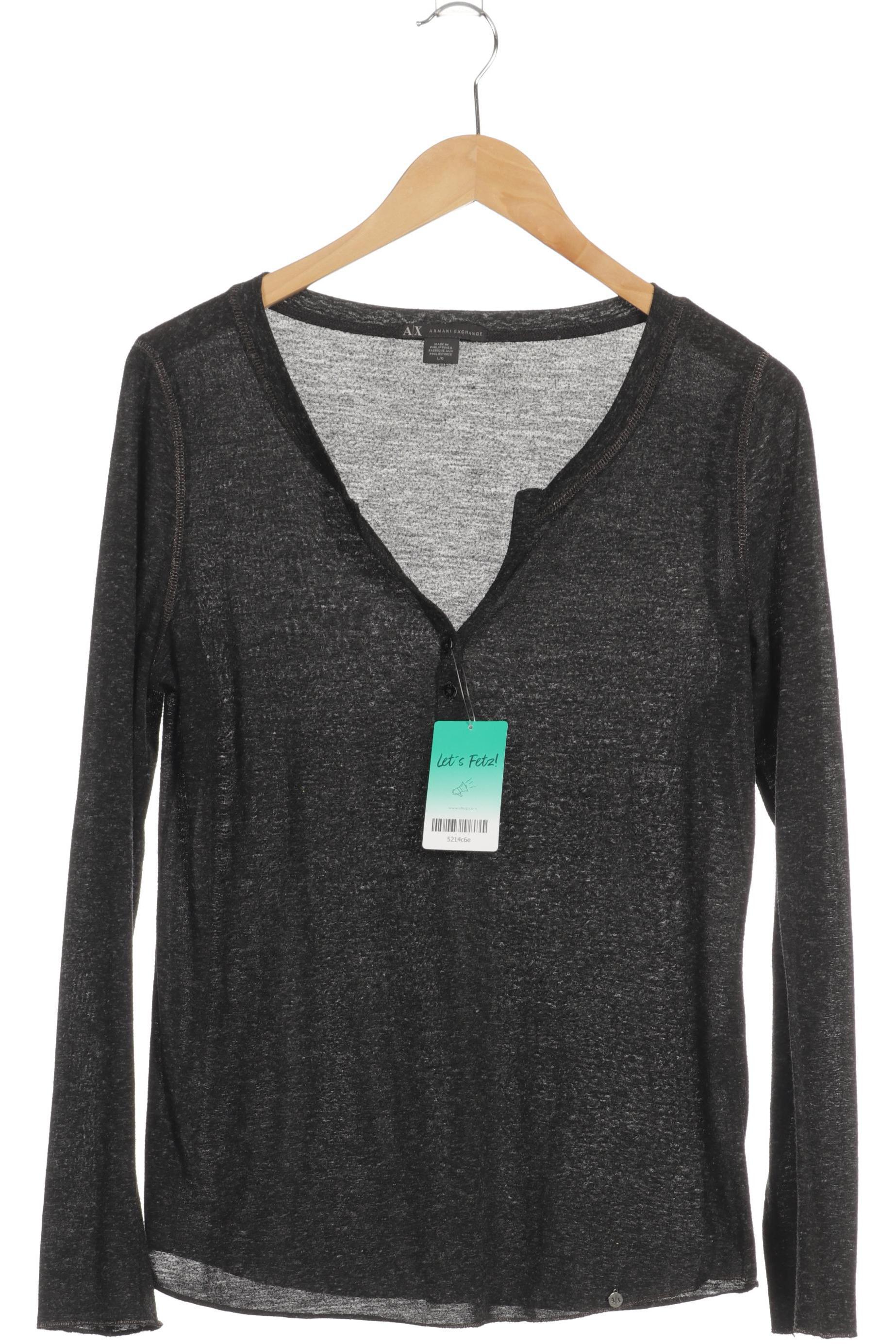 

AX Armani Exchange Damen Langarmshirt, schwarz, Gr.