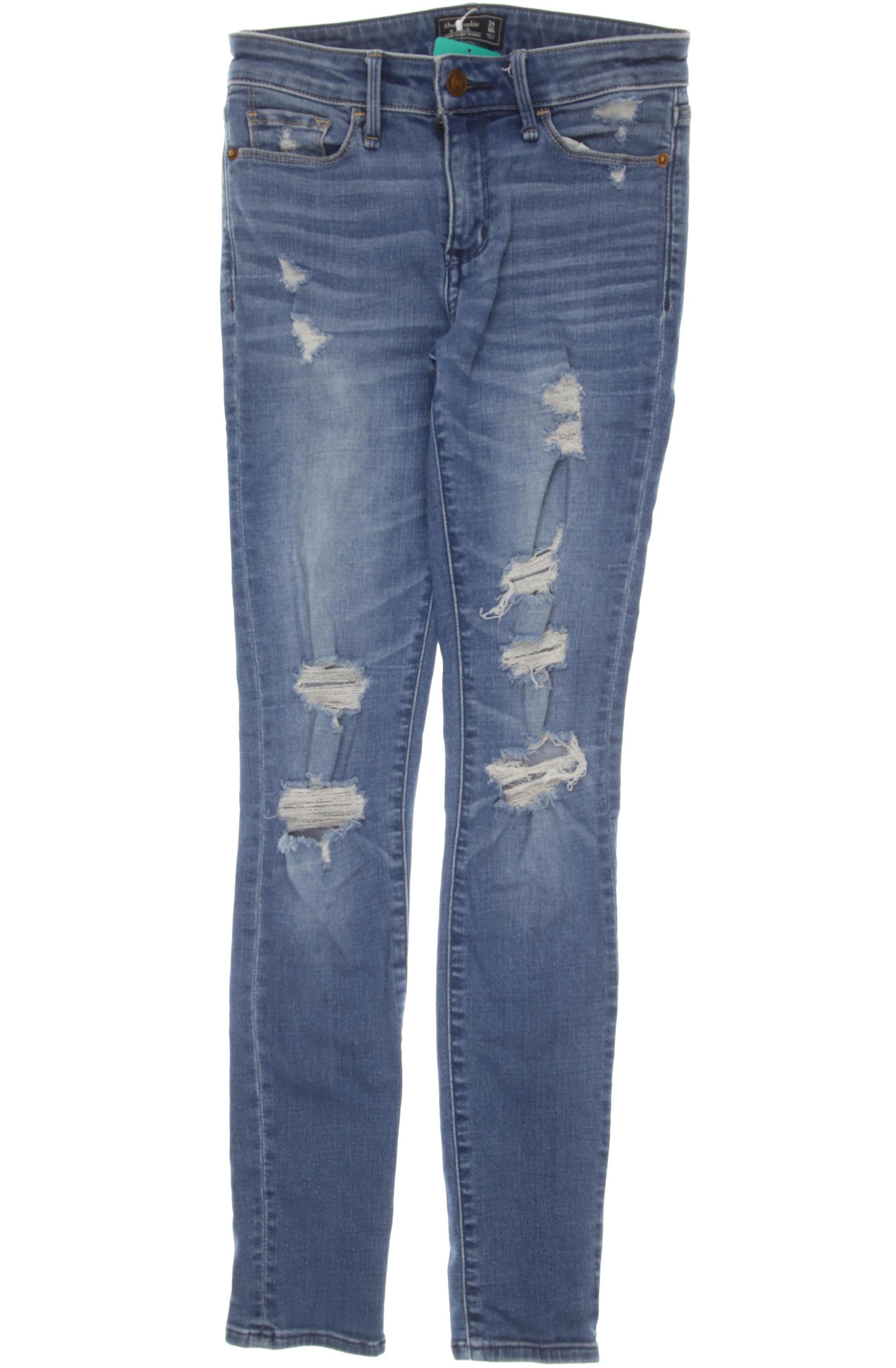 

Abercrombie & Fitch Damen Jeans, blau, Gr. 24