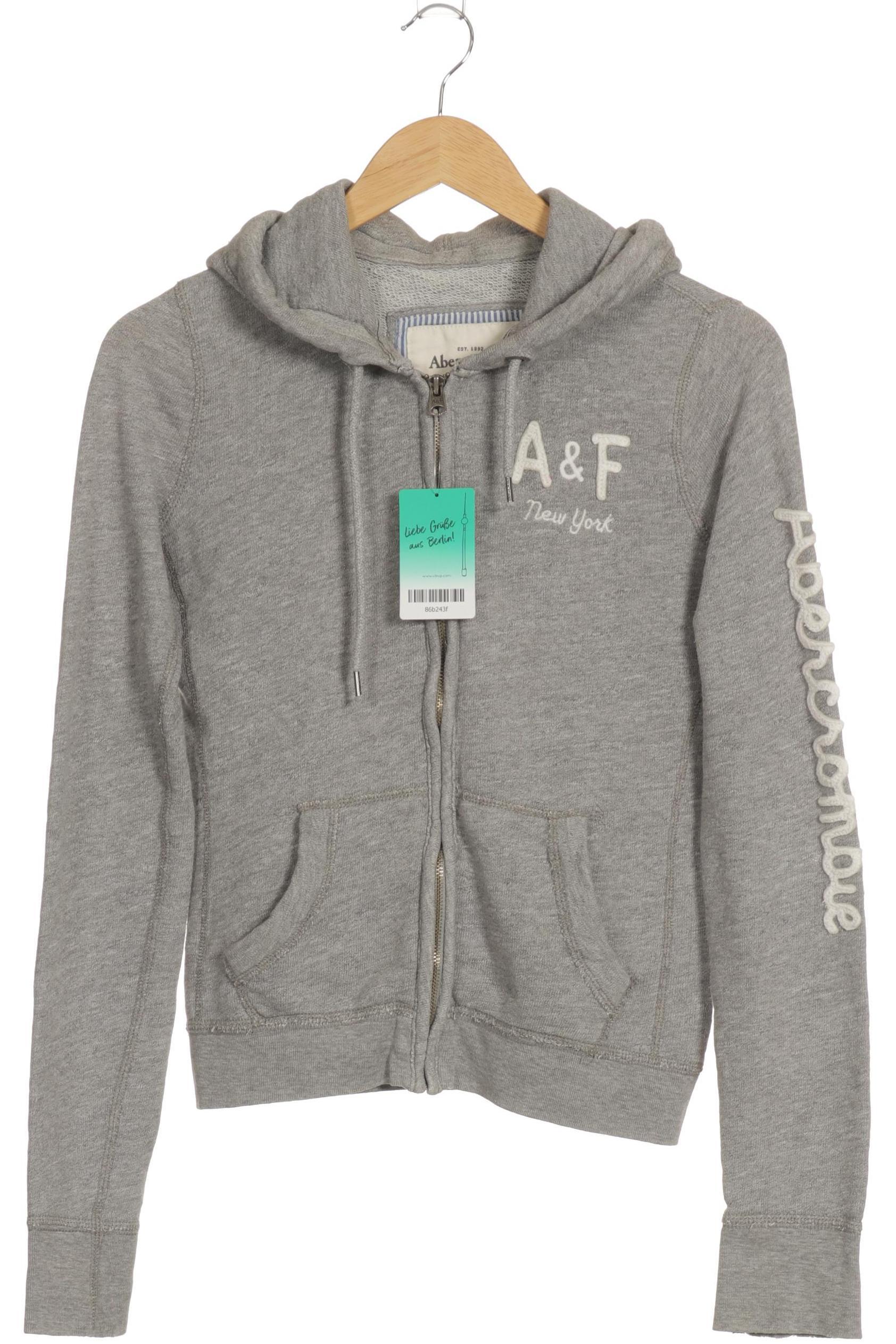 

Abercrombie & Fitch Damen Kapuzenpullover, grau, Gr.