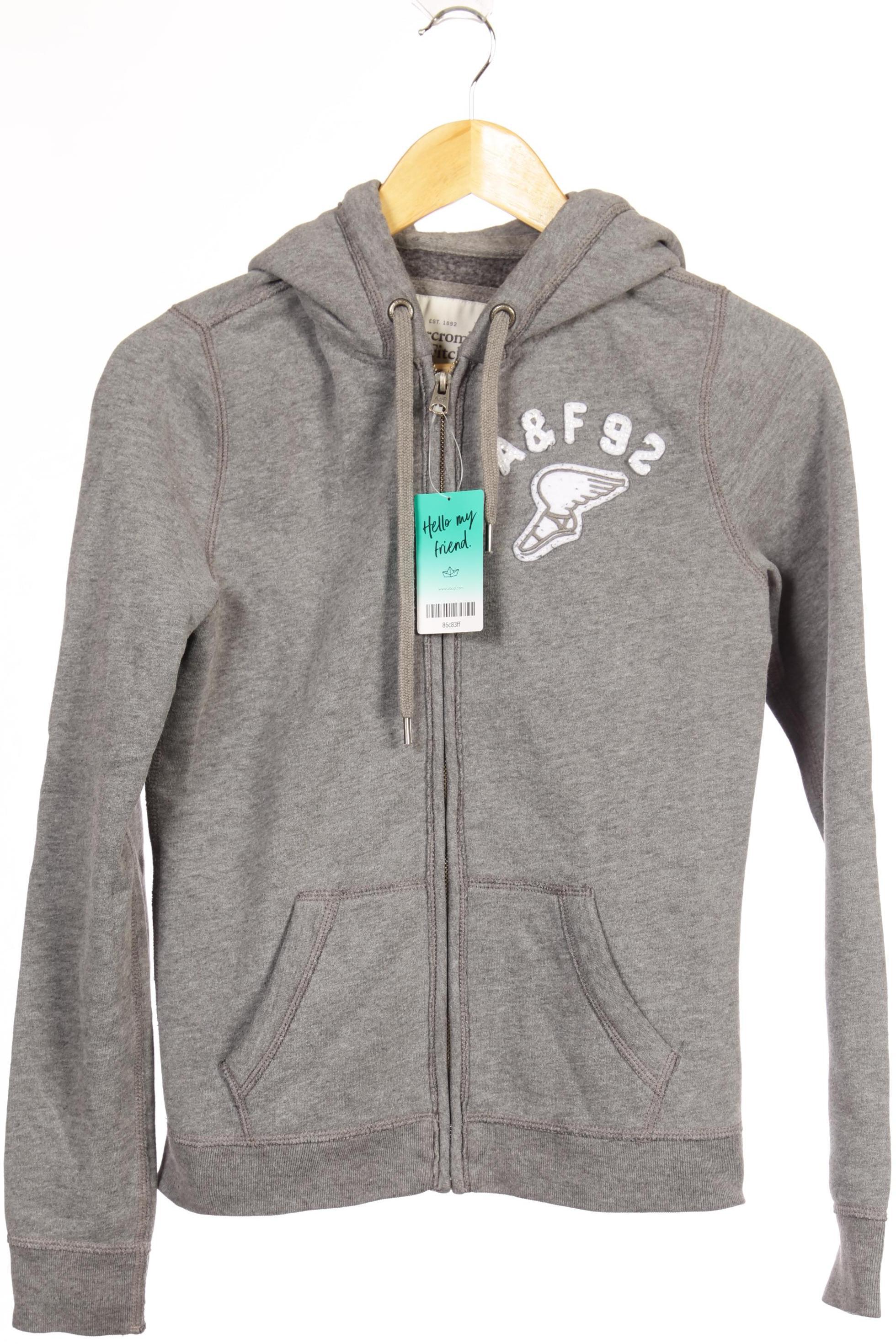 

Abercrombie & Fitch Damen Kapuzenpullover, grau, Gr.