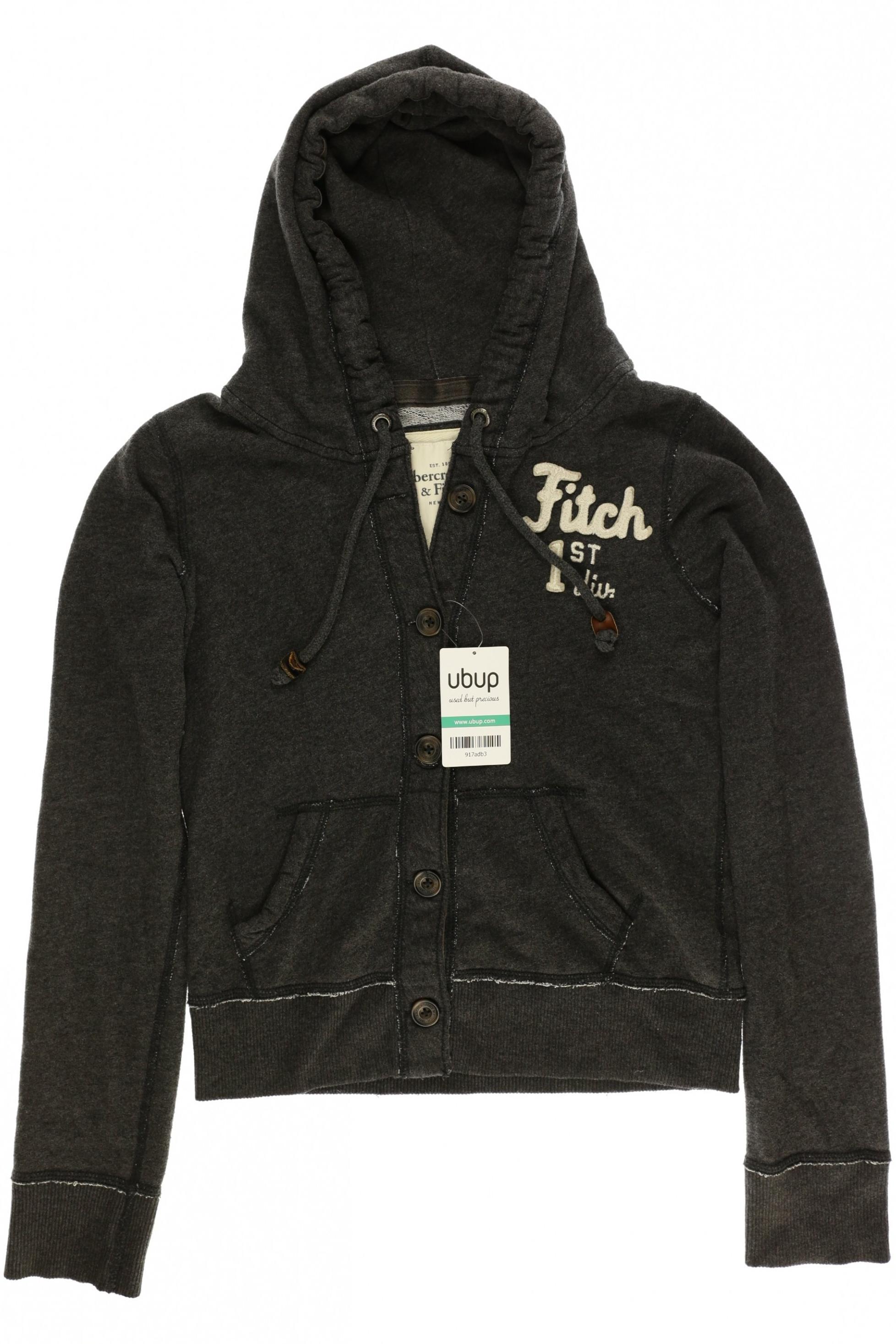 

Abercrombie & Fitch Damen Kapuzenpullover, grau, Gr.