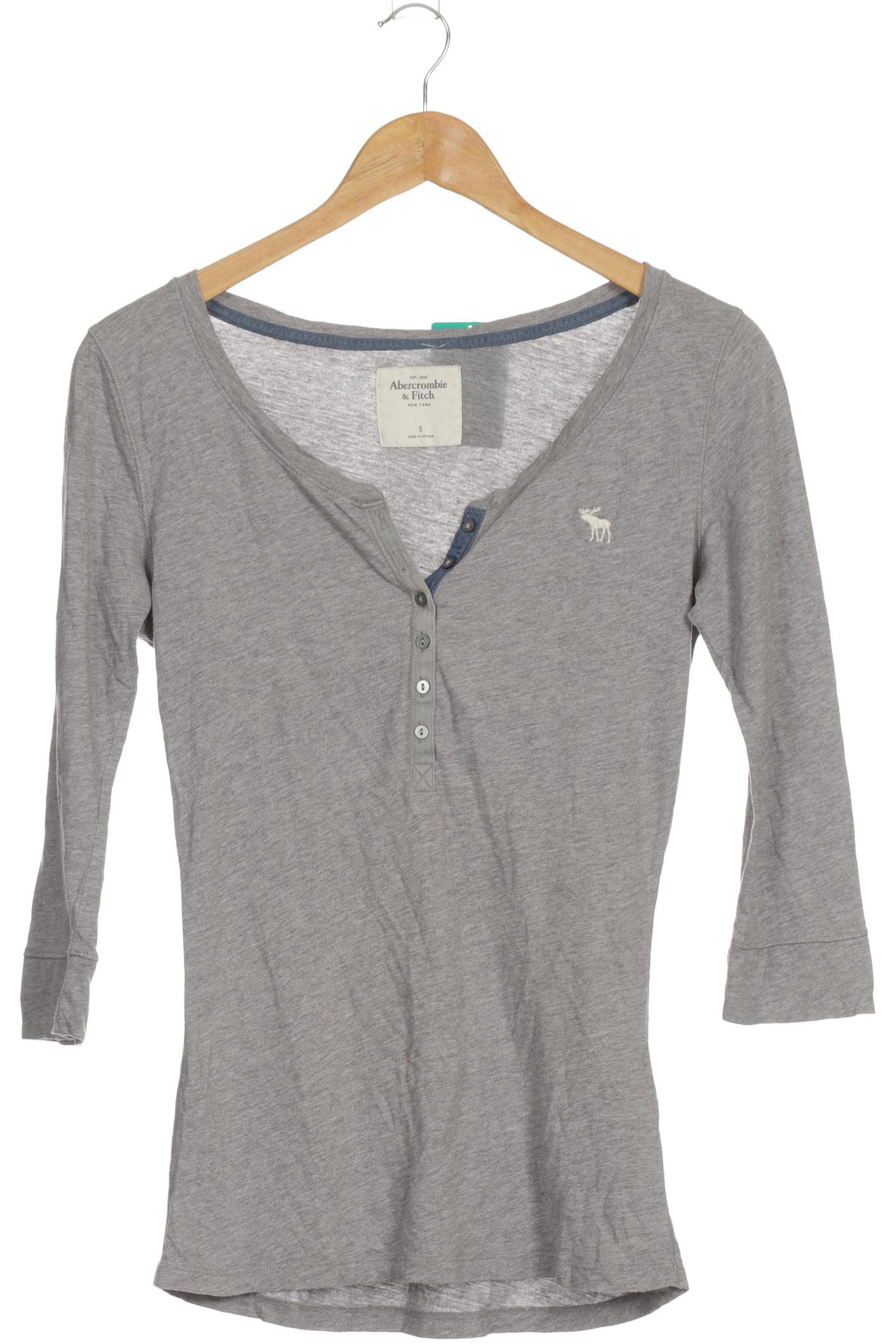 

Abercrombie & Fitch Damen Langarmshirt, grau, Gr.