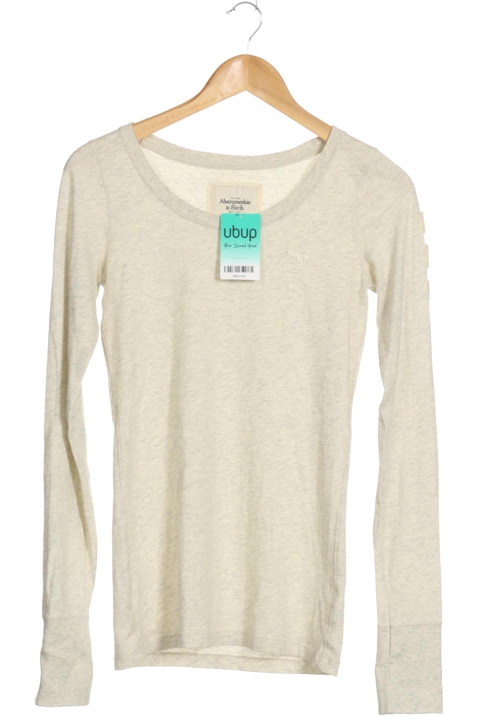 

Abercrombie & Fitch Damen Langarmshirt, beige, Gr.
