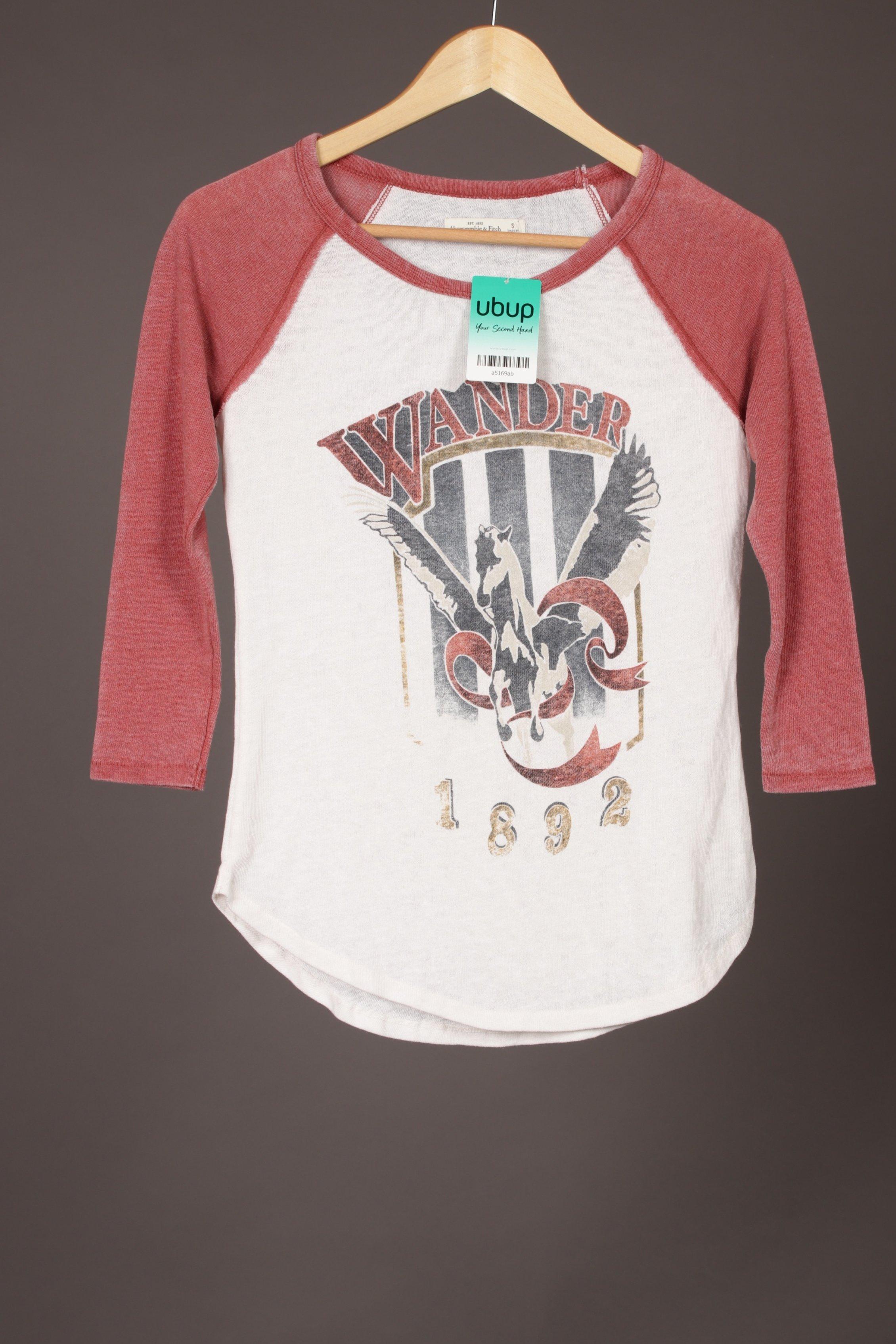 

Abercrombie & Fitch Damen Langarmshirt, weiß, Gr.