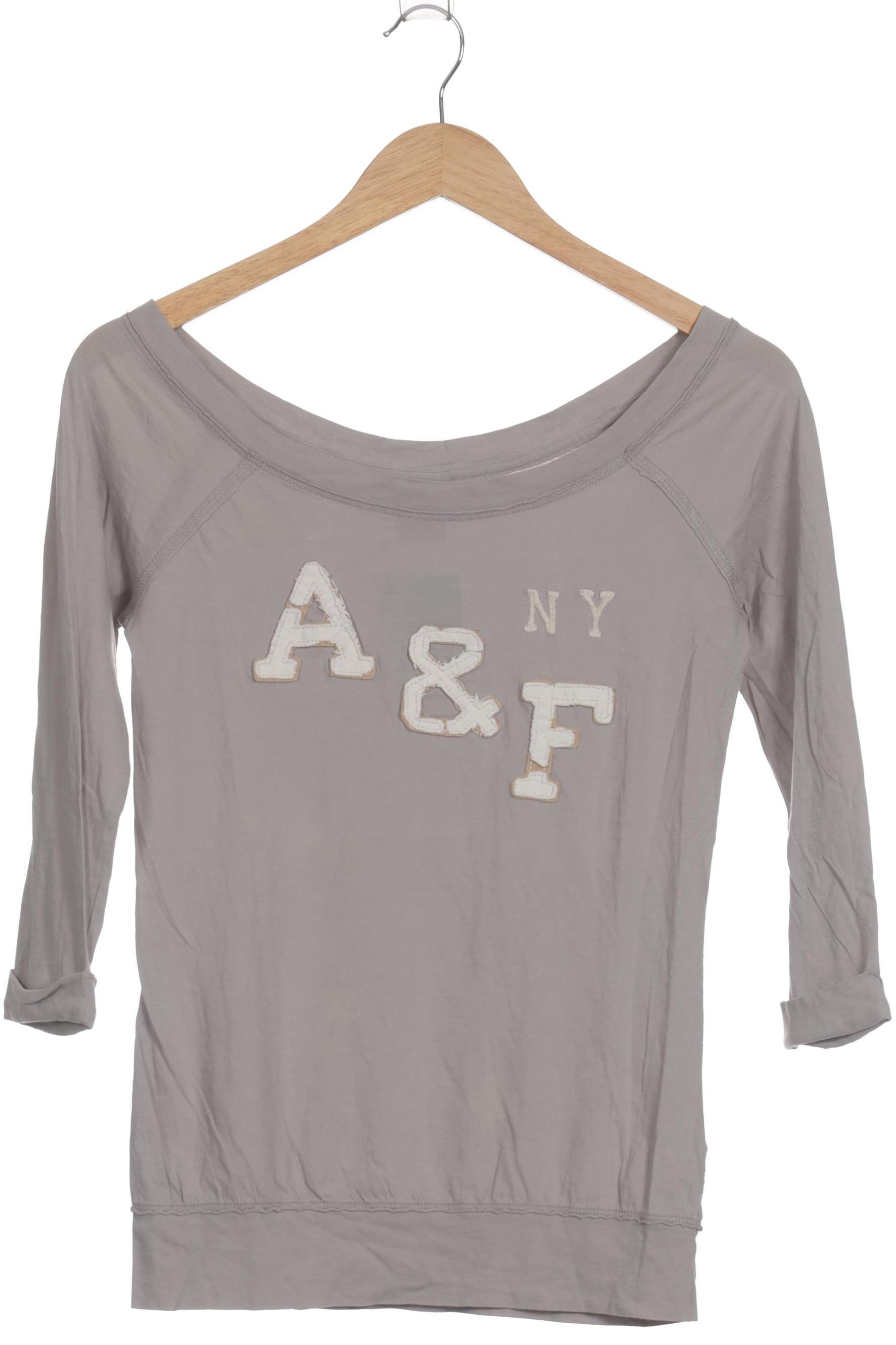 

Abercrombie & Fitch Damen Langarmshirt, grau, Gr.