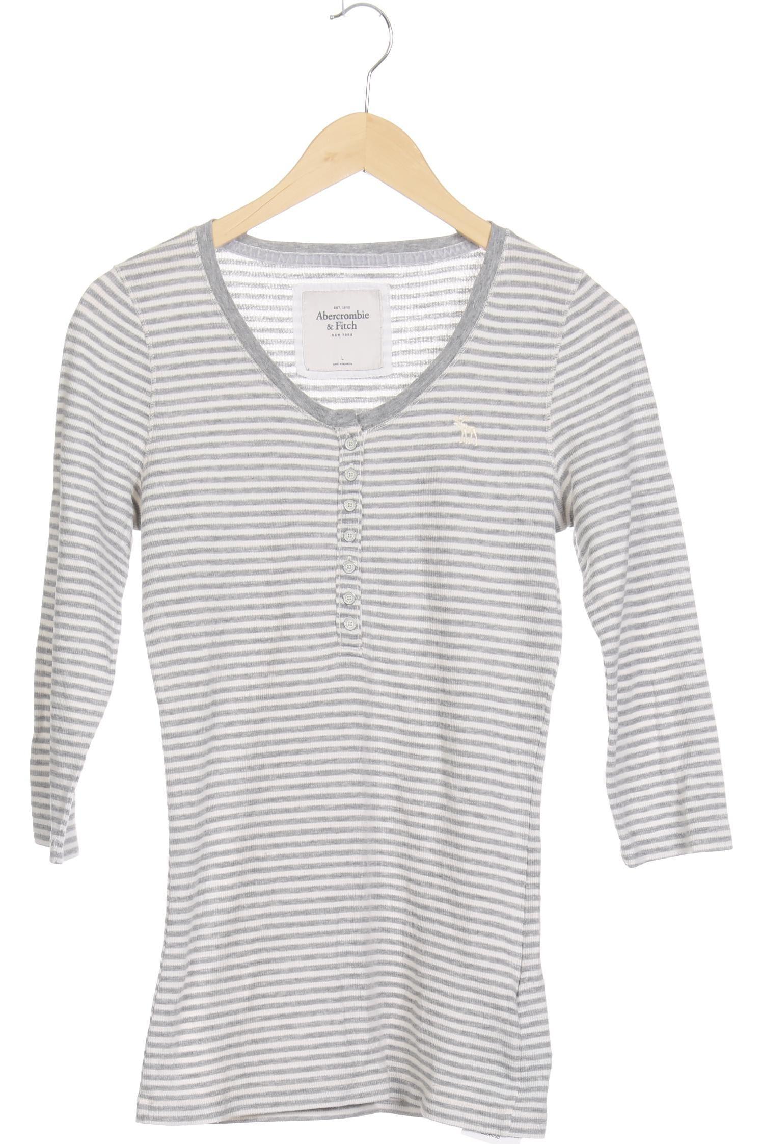 

Abercrombie & Fitch Damen Langarmshirt, grau, Gr.