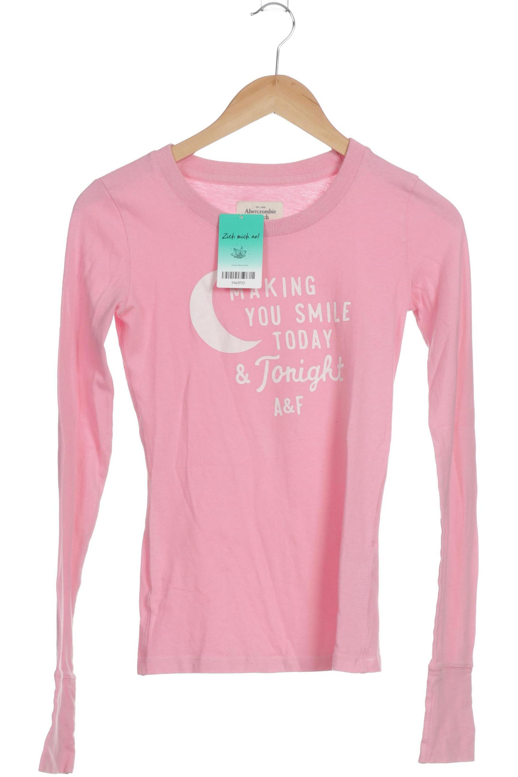 

Abercrombie & Fitch Damen Langarmshirt, pink, Gr.