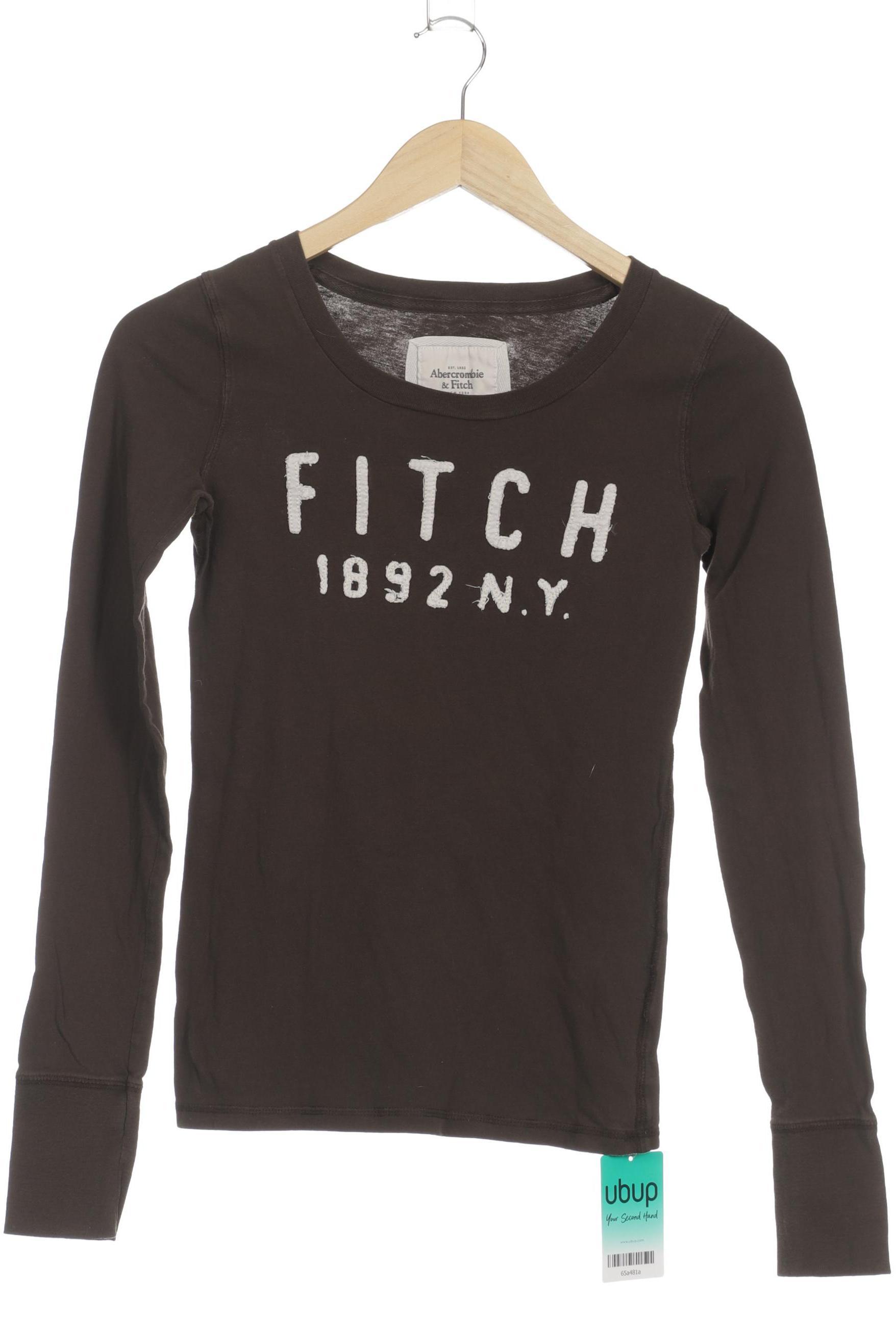 

Abercrombie & Fitch Damen Langarmshirt, braun, Gr.