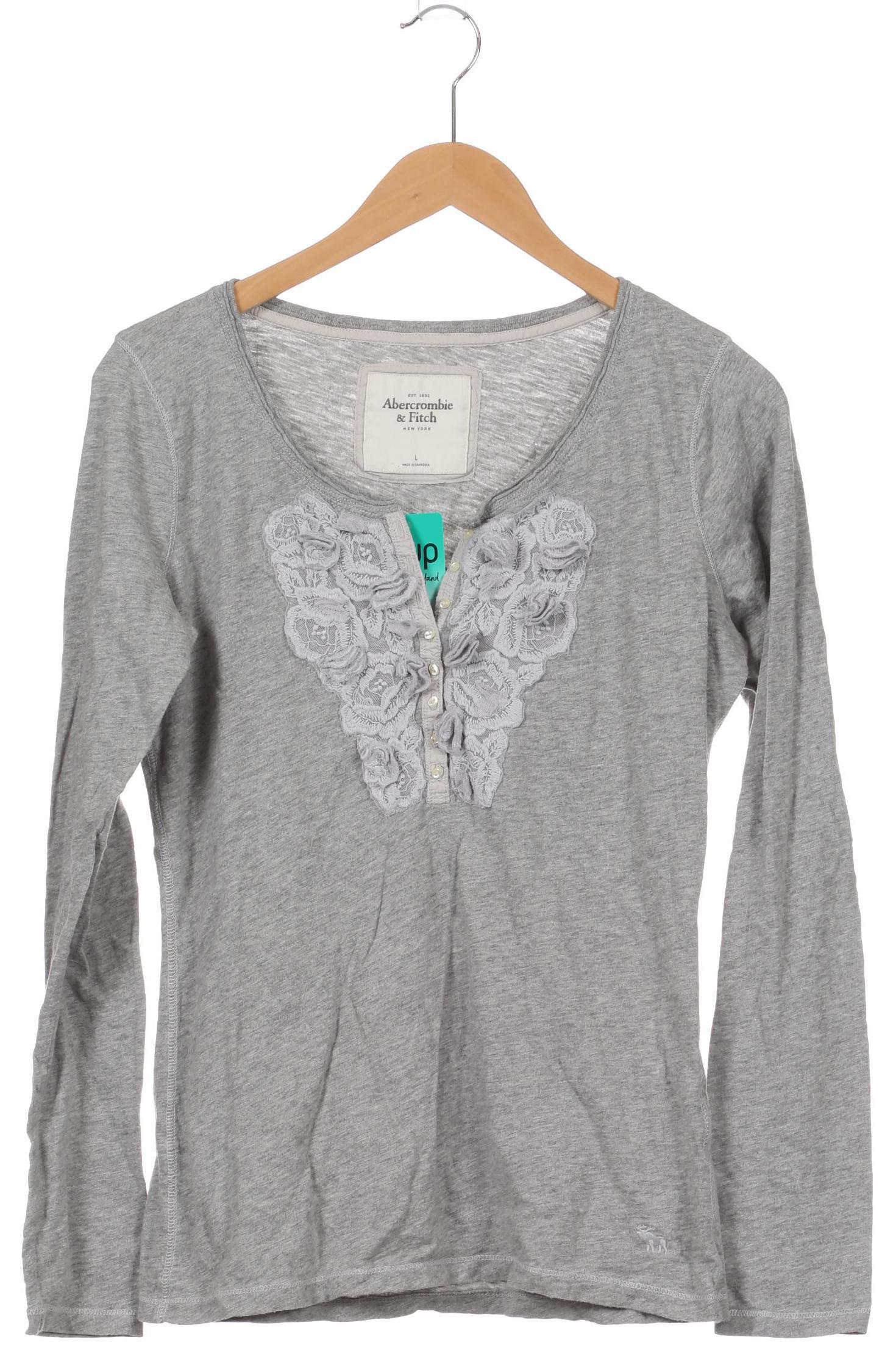 

Abercrombie & Fitch Damen Langarmshirt, grau, Gr.