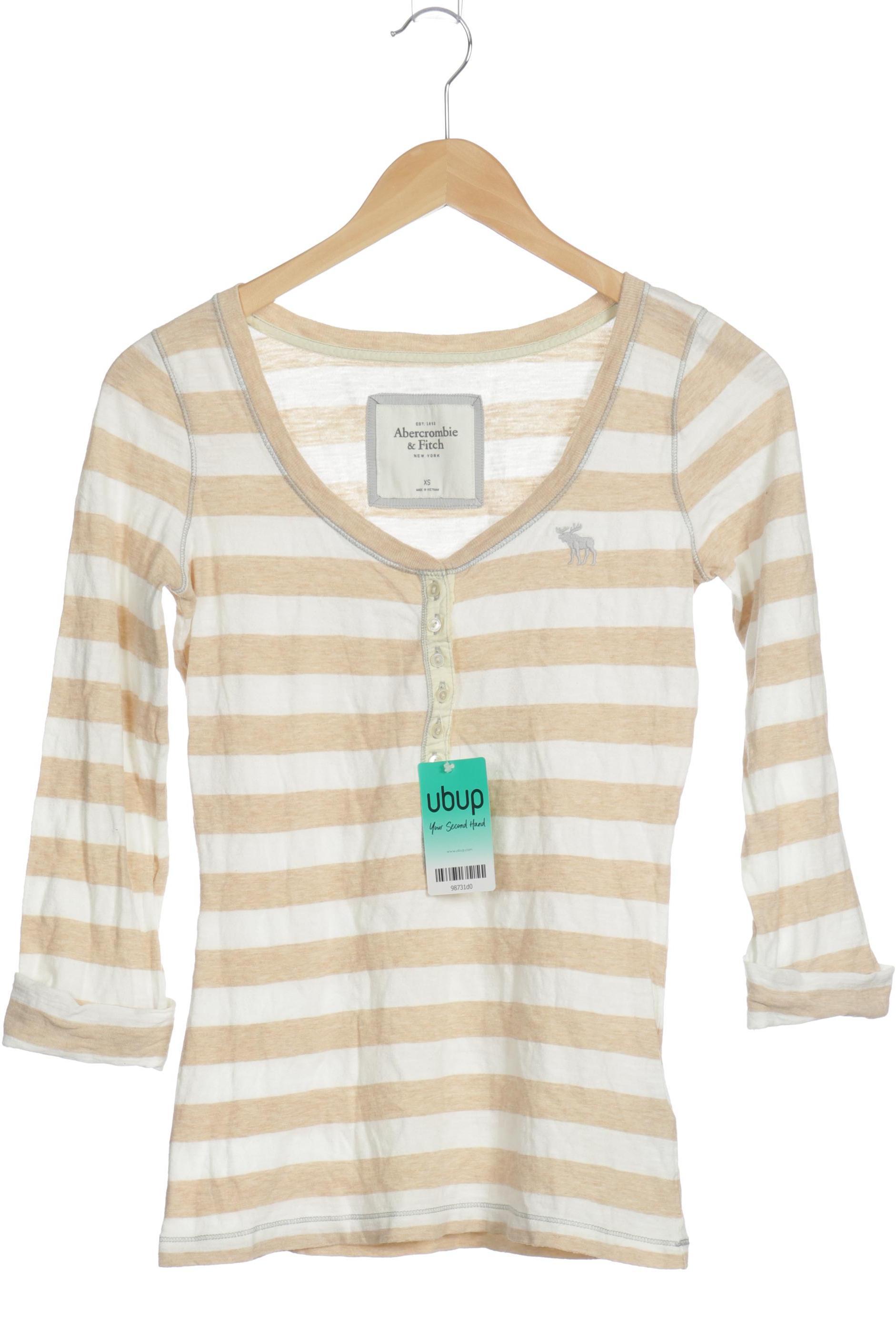 

Abercrombie & Fitch Damen Langarmshirt, beige, Gr.