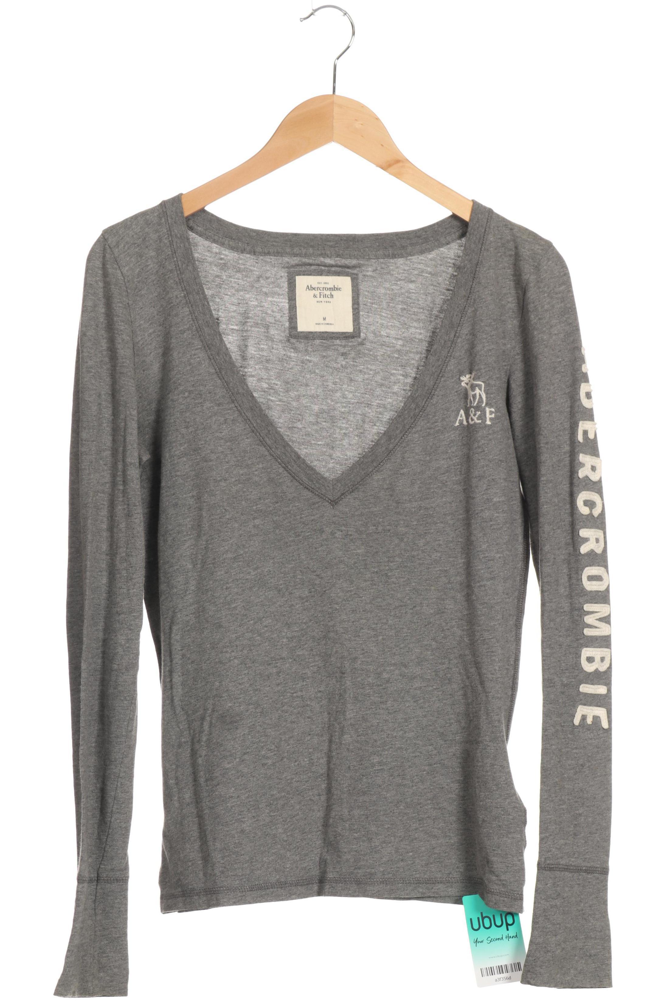

Abercrombie & Fitch Damen Langarmshirt, grau, Gr.