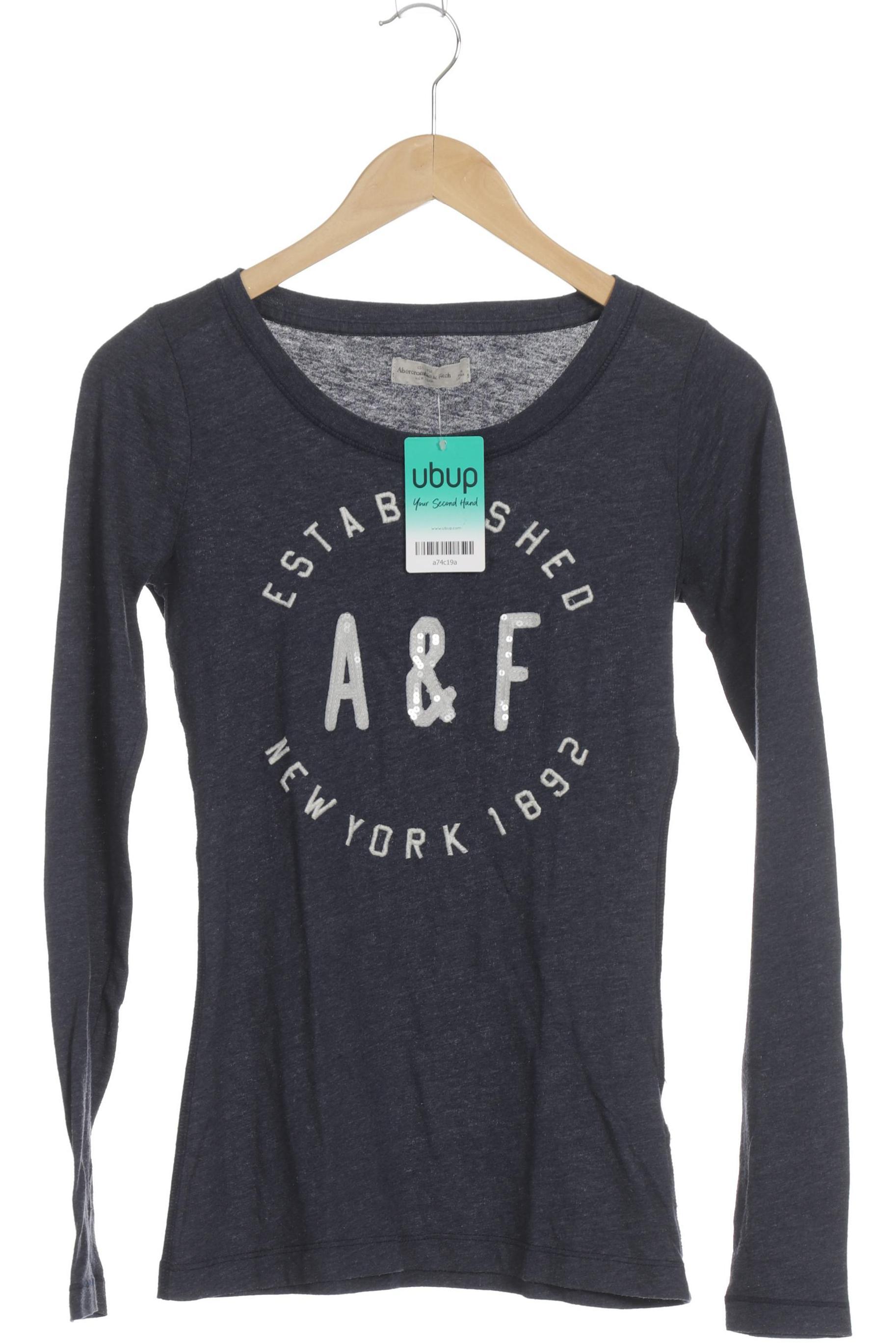 

Abercrombie & Fitch Damen Langarmshirt, blau, Gr.