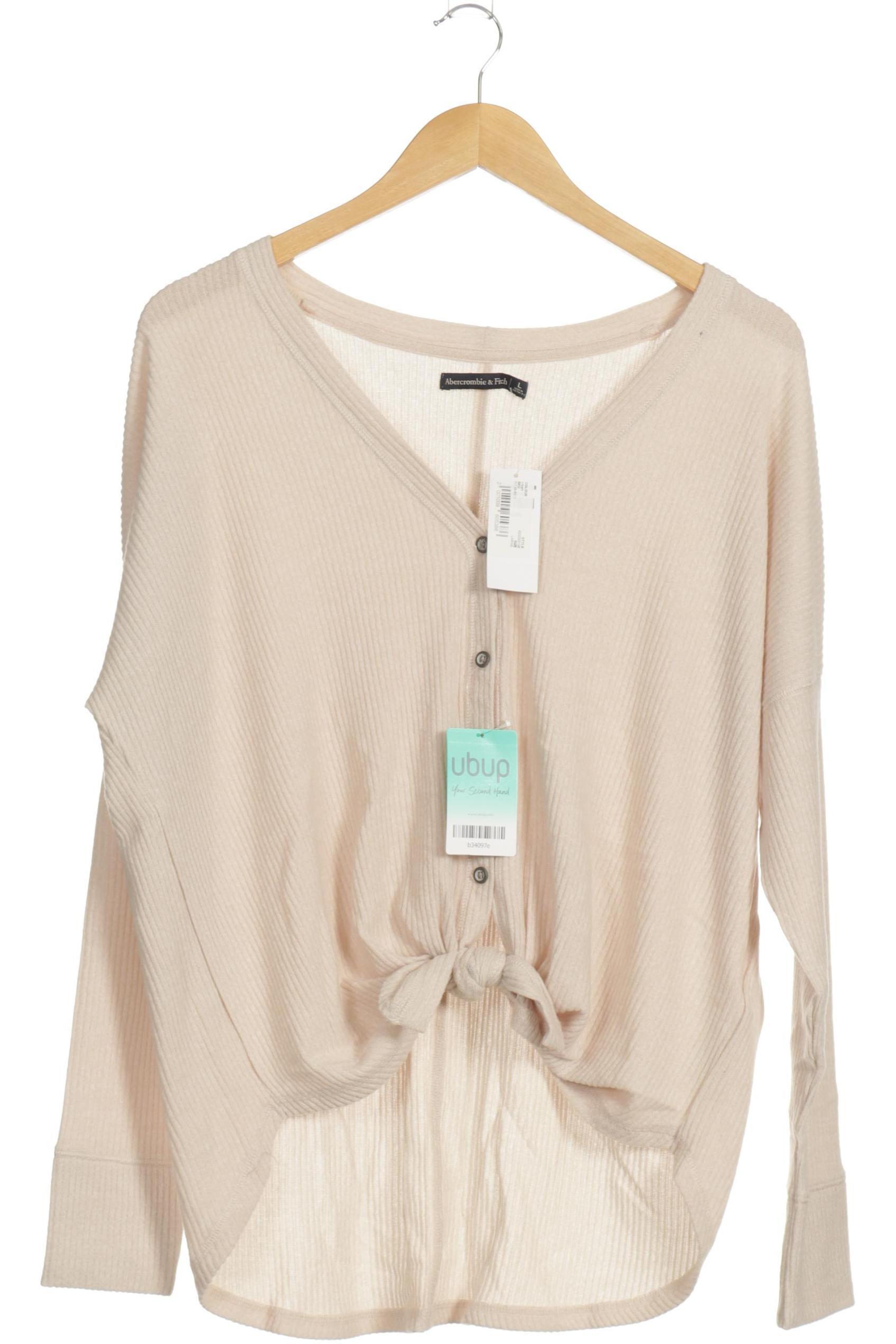 

Abercrombie & Fitch Damen Langarmshirt, beige, Gr.