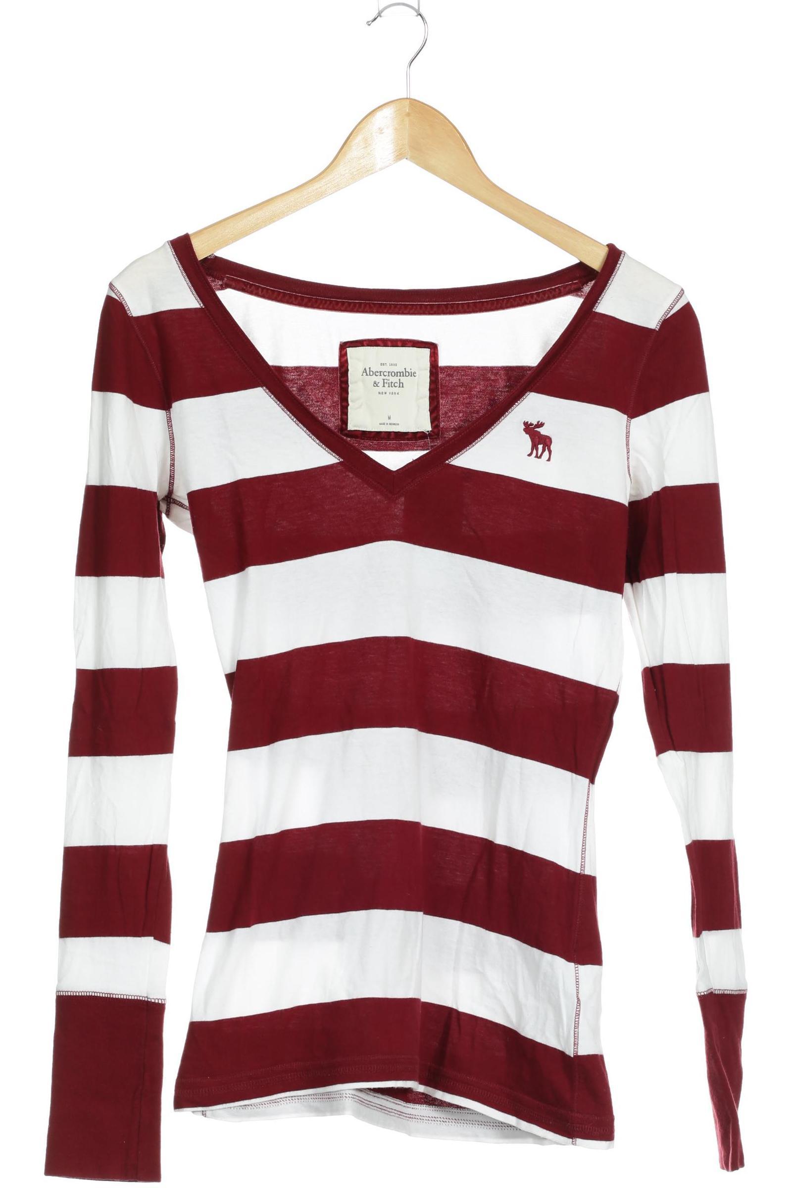 

Abercrombie & Fitch Damen Langarmshirt, rot, Gr.