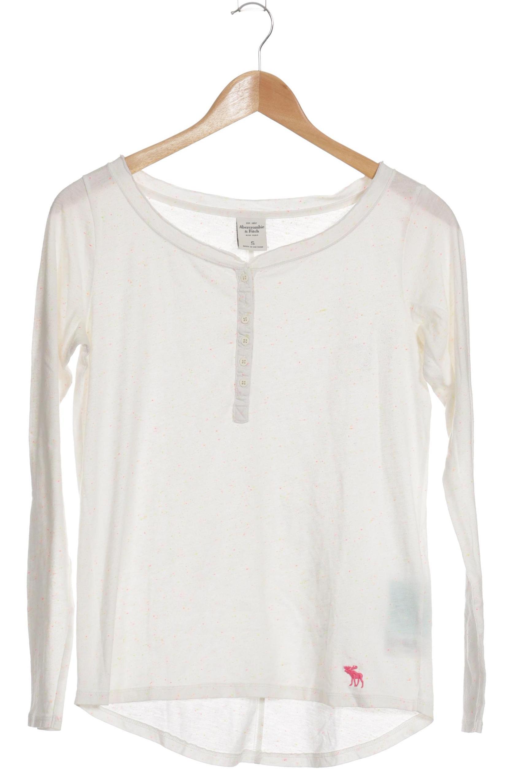 

Abercrombie & Fitch Damen Langarmshirt, beige, Gr.
