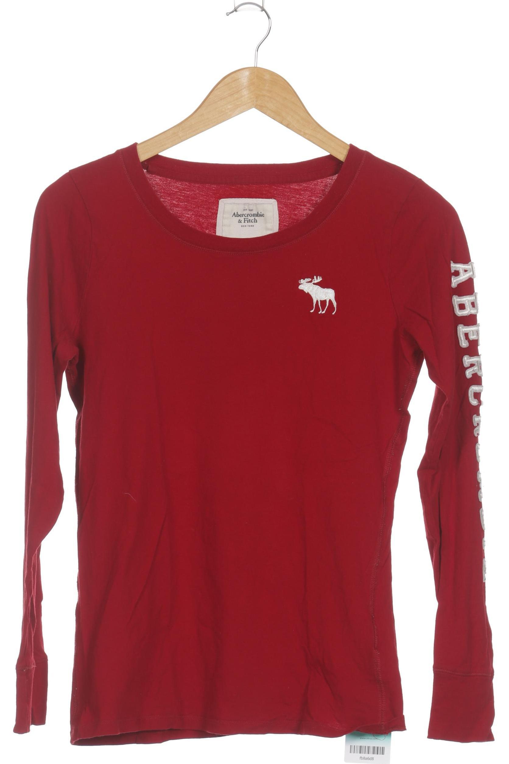 

Abercrombie & Fitch Damen Langarmshirt, rot, Gr.