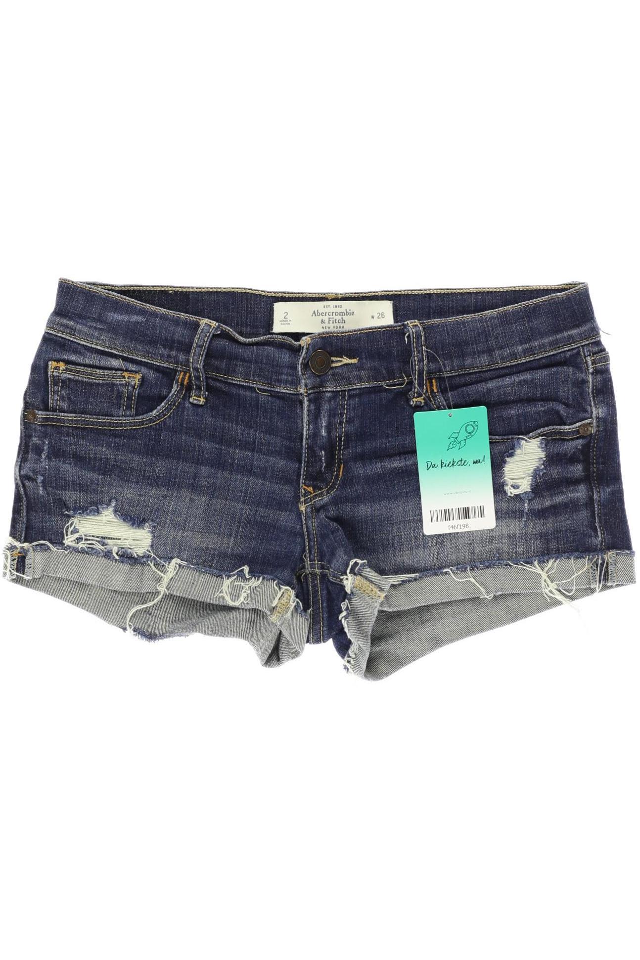 

Abercrombie & Fitch Damen Shorts, blau, Gr. 26