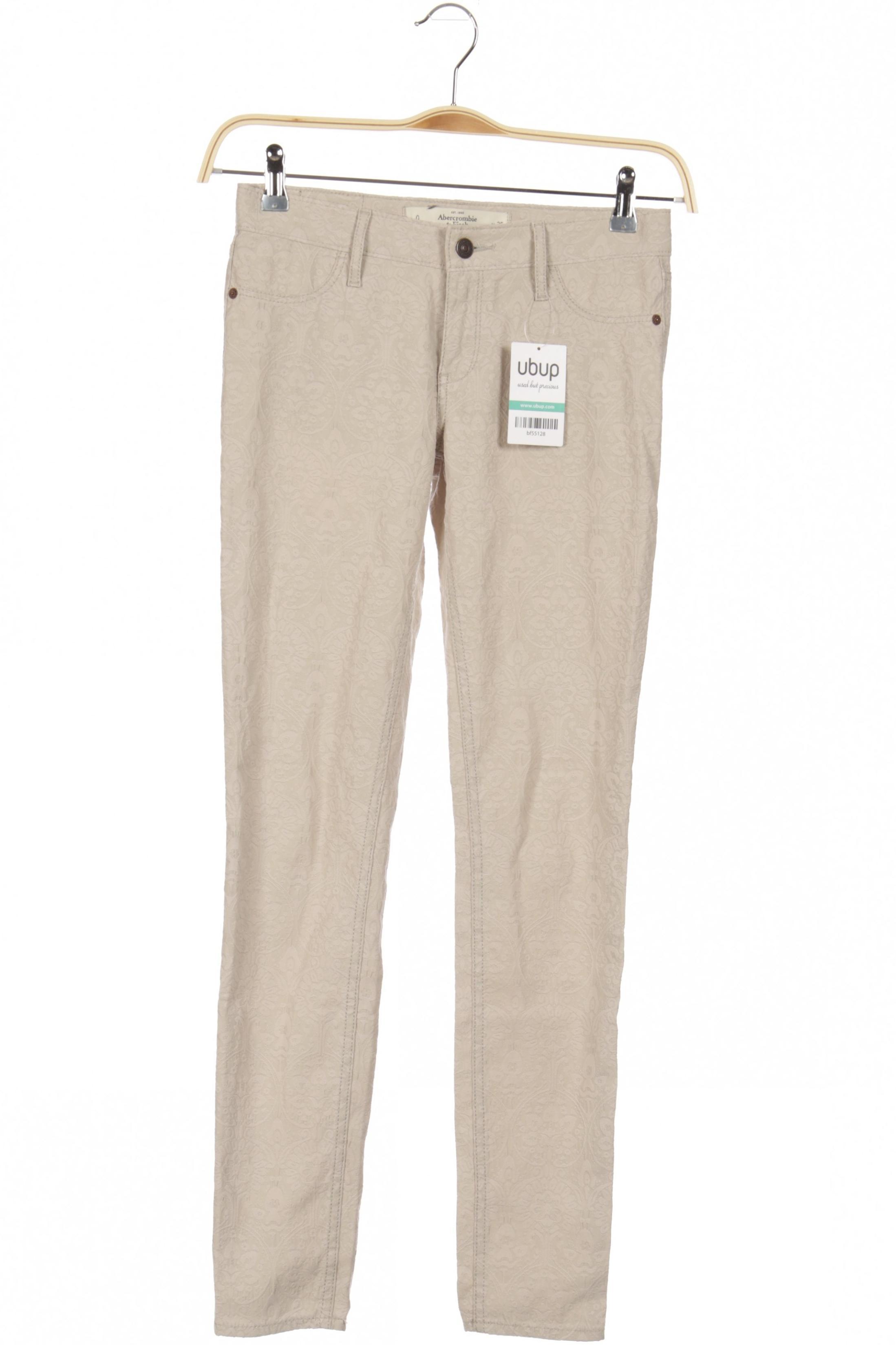 

Abercrombie & Fitch Damen Stoffhose, beige, Gr. 25