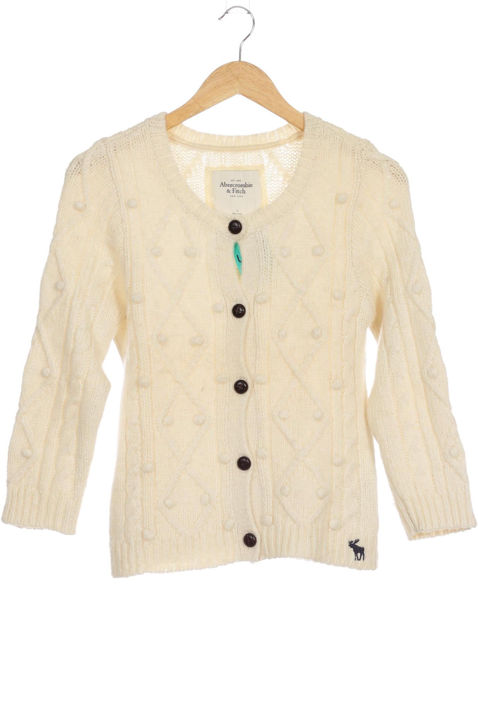 

Abercrombie & Fitch Damen Strickjacke, beige, Gr.