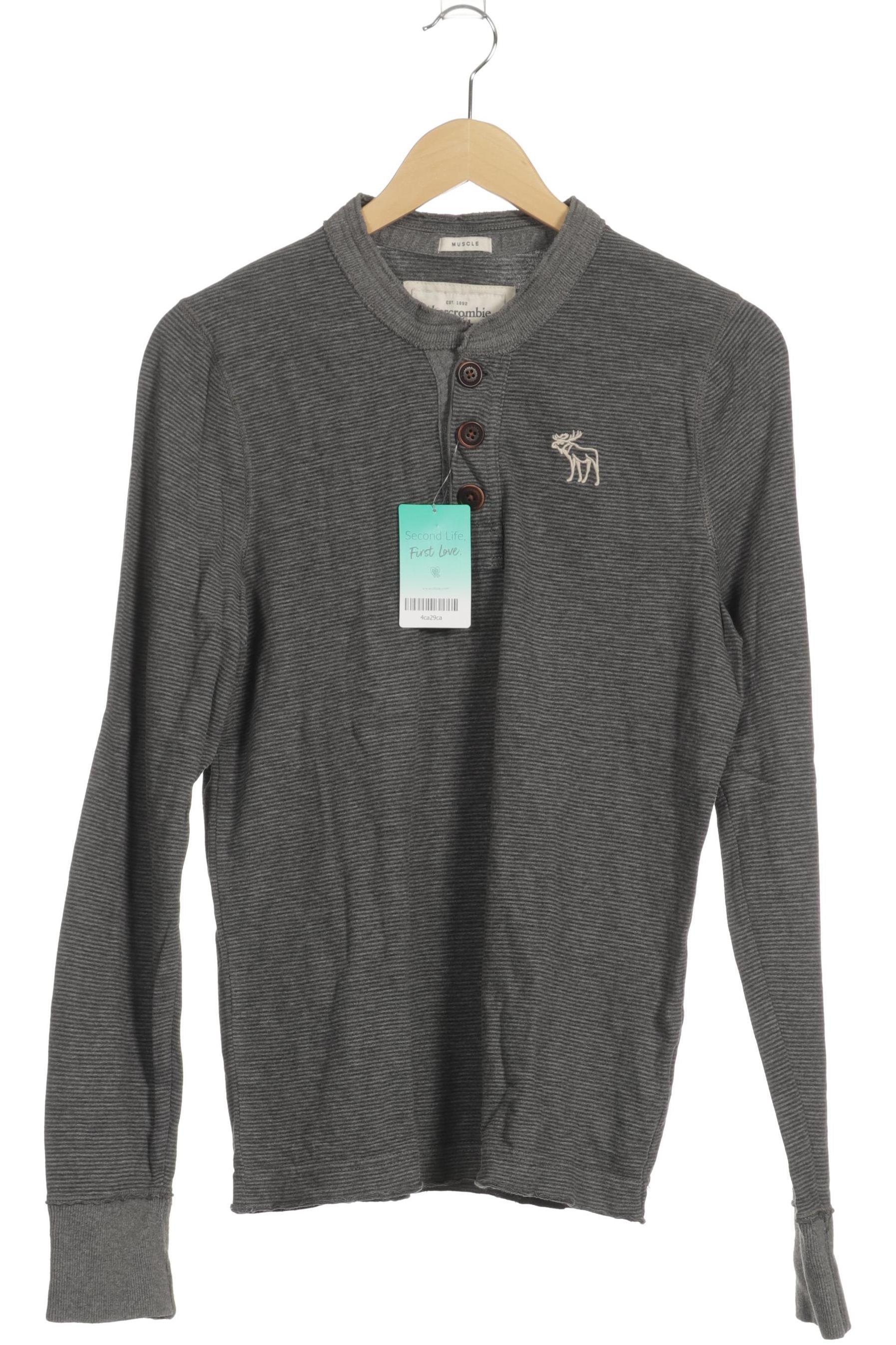 

Abercrombie & Fitch Herren Langarmshirt, grau, Gr.