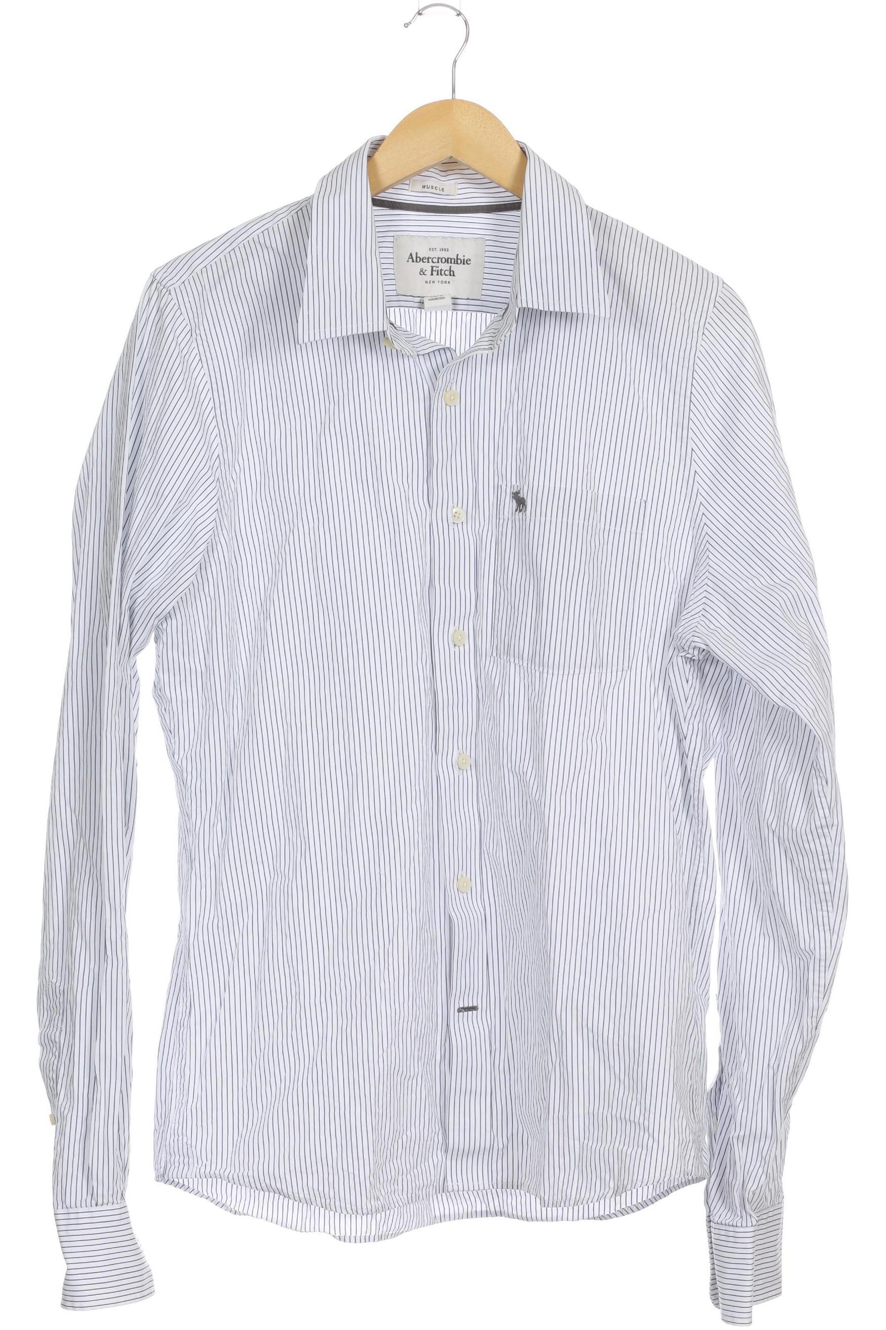 Thumbnail - Abercrombie &amp; Fitch Herren Hemd, weiß, Gr.