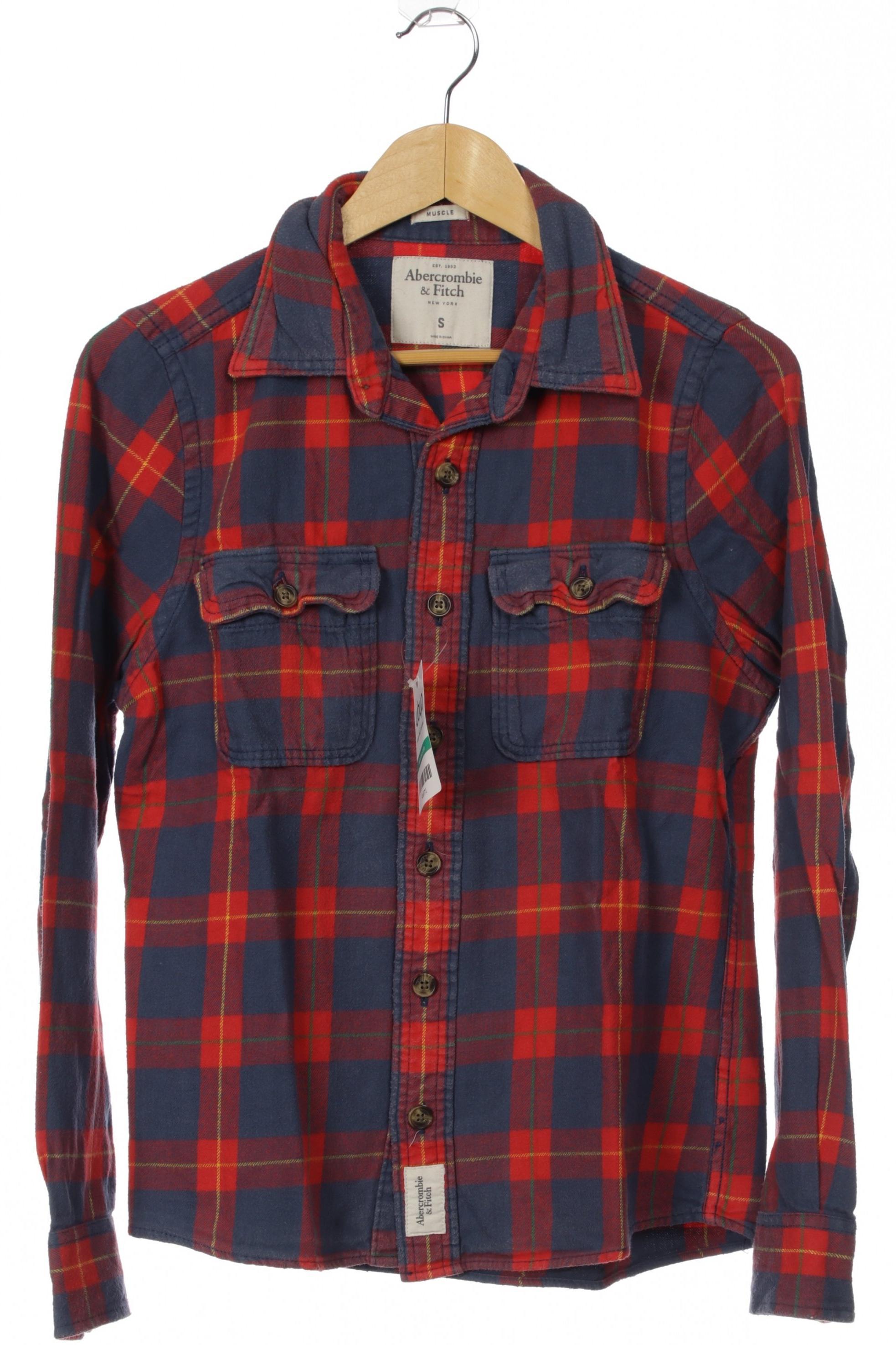 

Abercrombie & Fitch Herren Hemd, rot, Gr.
