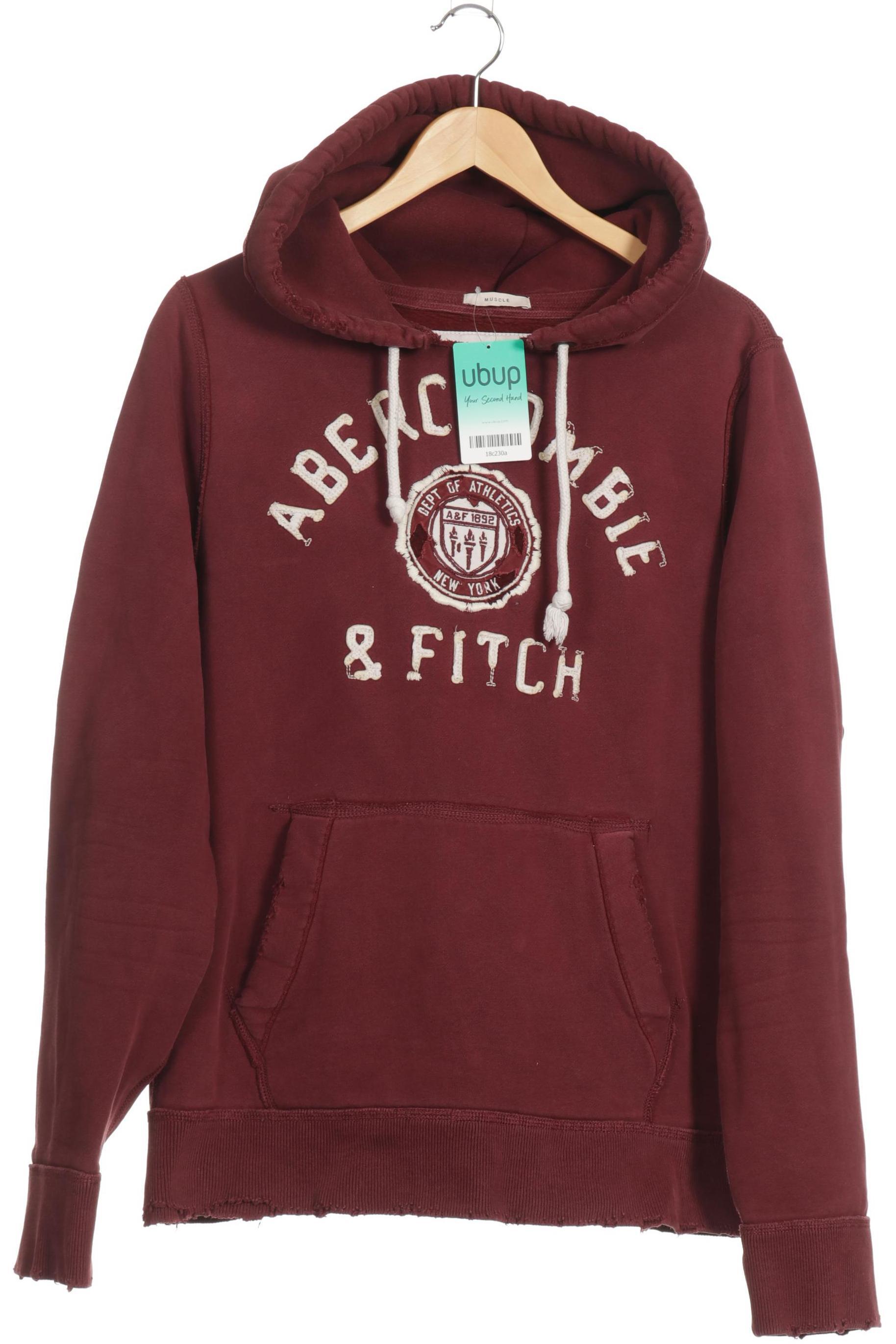 

Abercrombie & Fitch Herren Kapuzenpullover, rot, Gr.