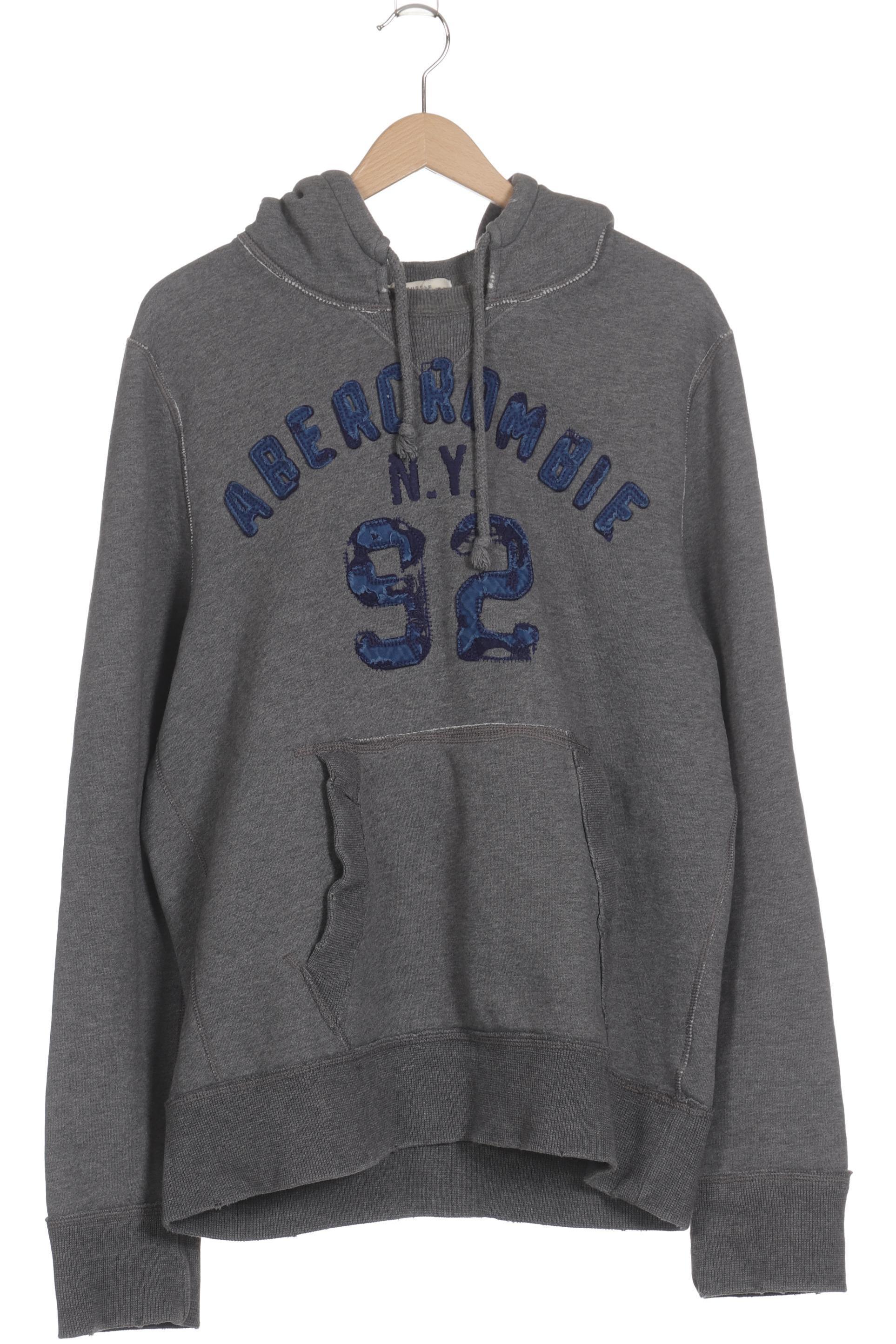 

Abercrombie & Fitch Herren Kapuzenpullover, grau, Gr.