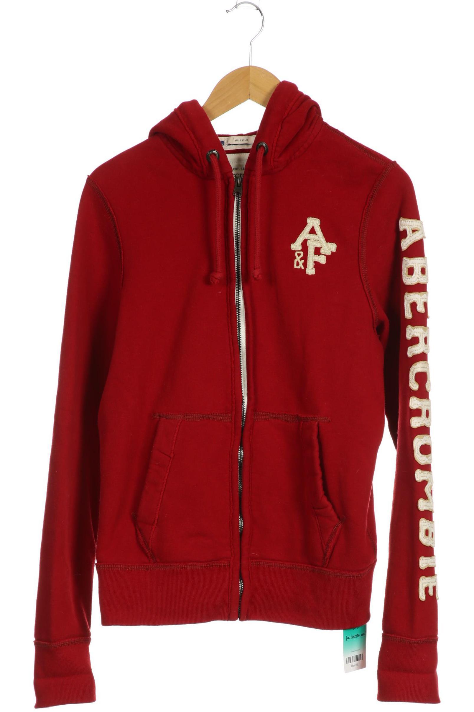

Abercrombie & Fitch Herren Kapuzenpullover, rot, Gr.