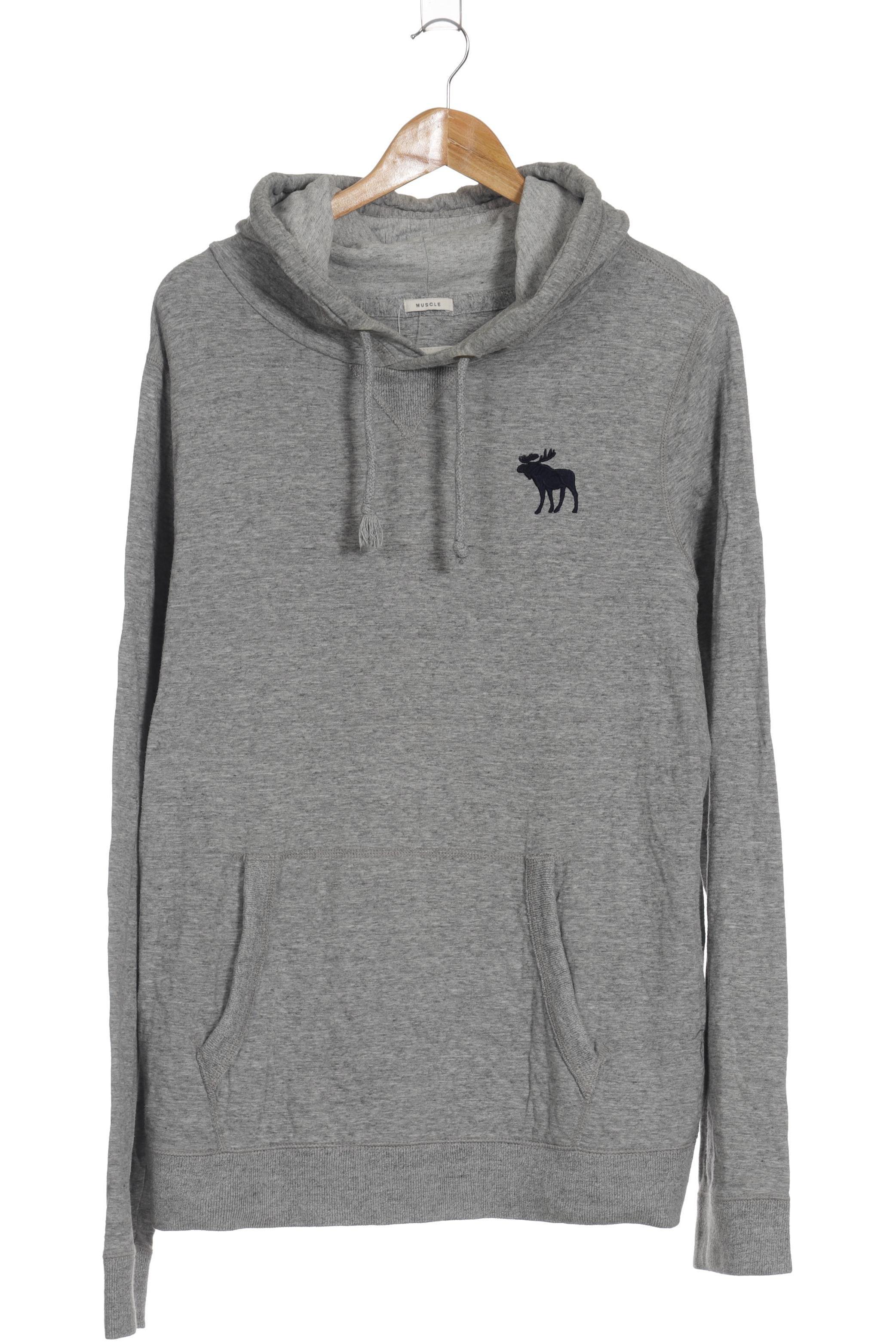 

Abercrombie & Fitch Herren Kapuzenpullover, grau, Gr.
