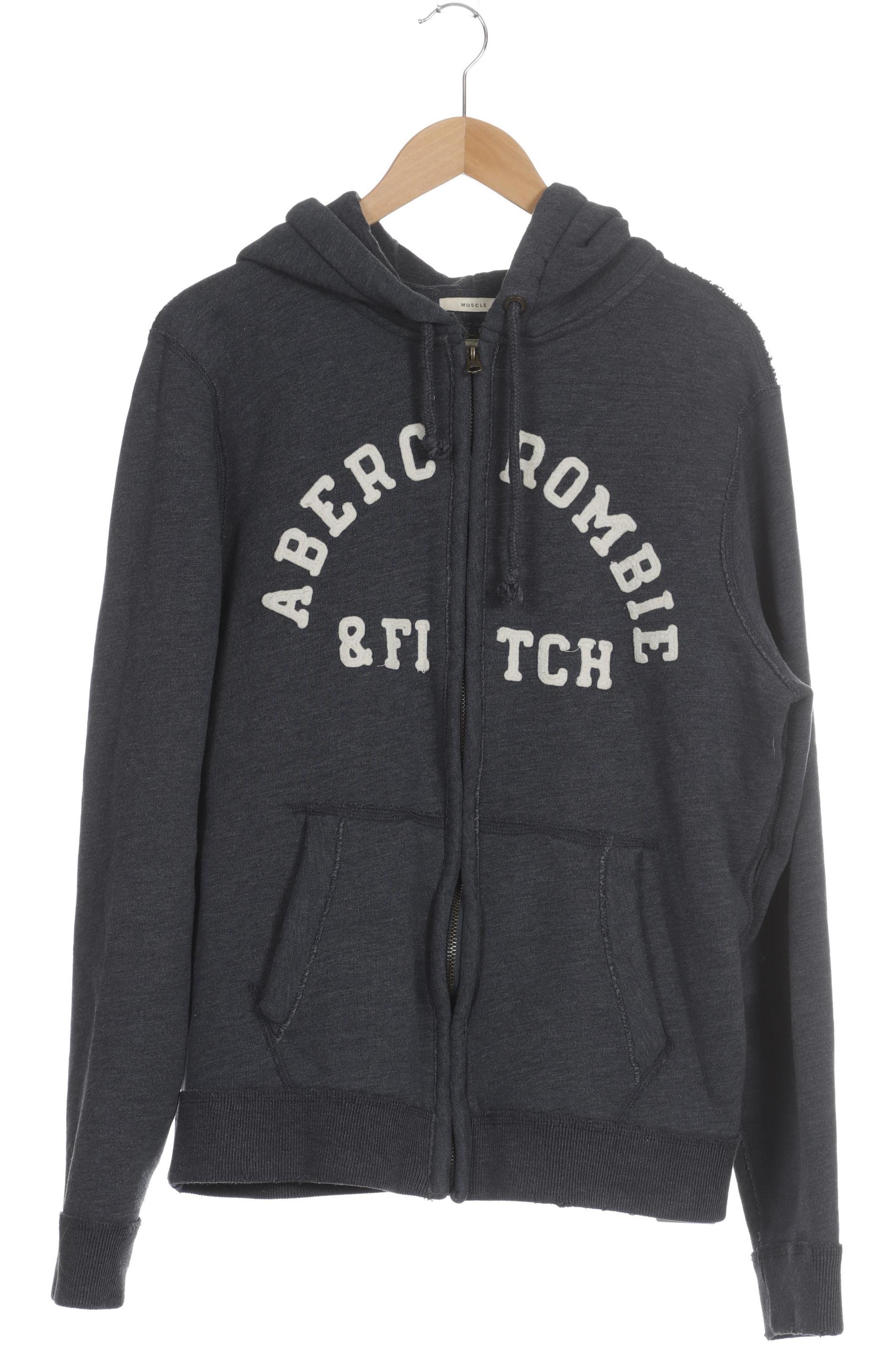 

Abercrombie & Fitch Herren Kapuzenpullover, grau, Gr.