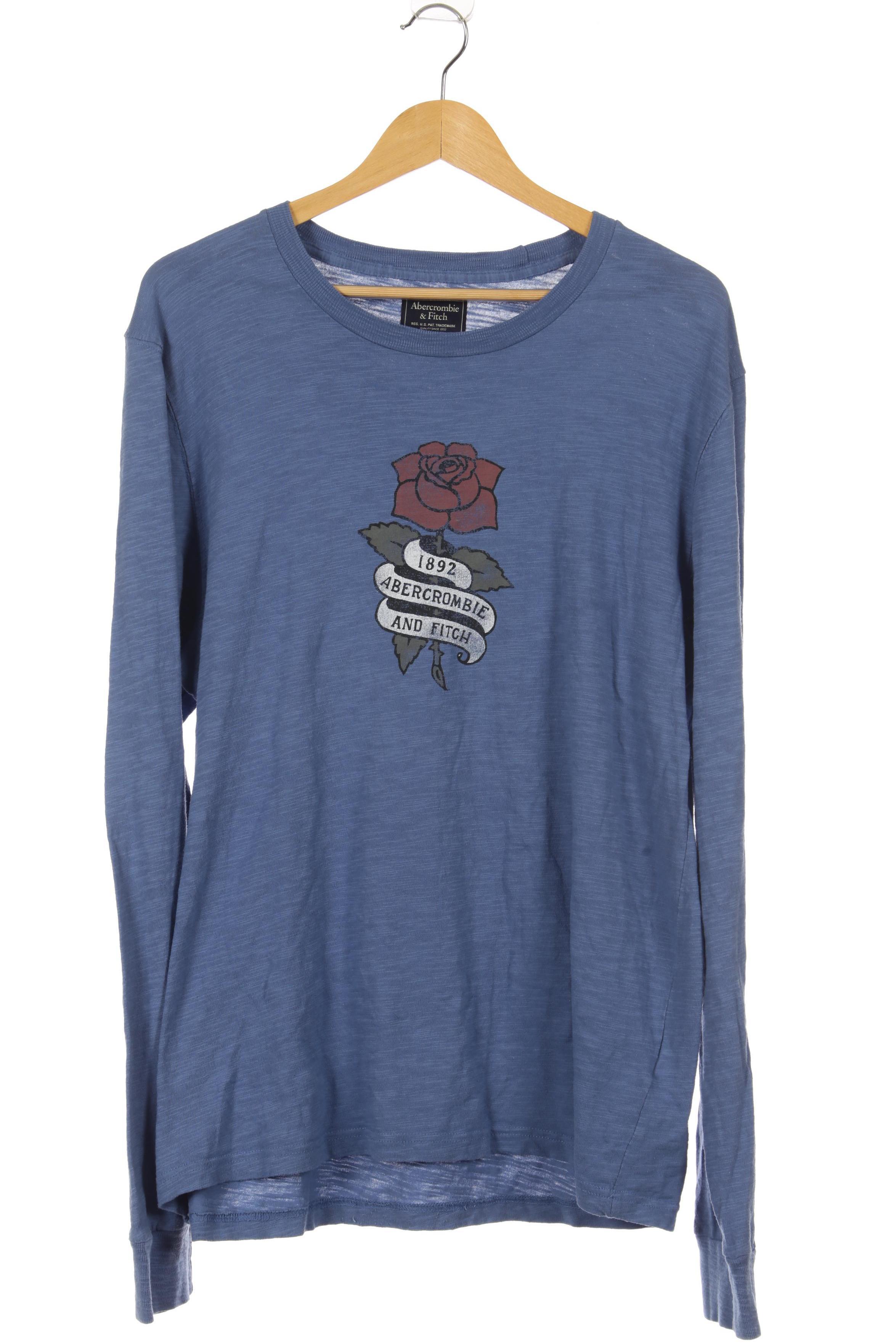 

Abercrombie & Fitch Herren Langarmshirt, blau, Gr.