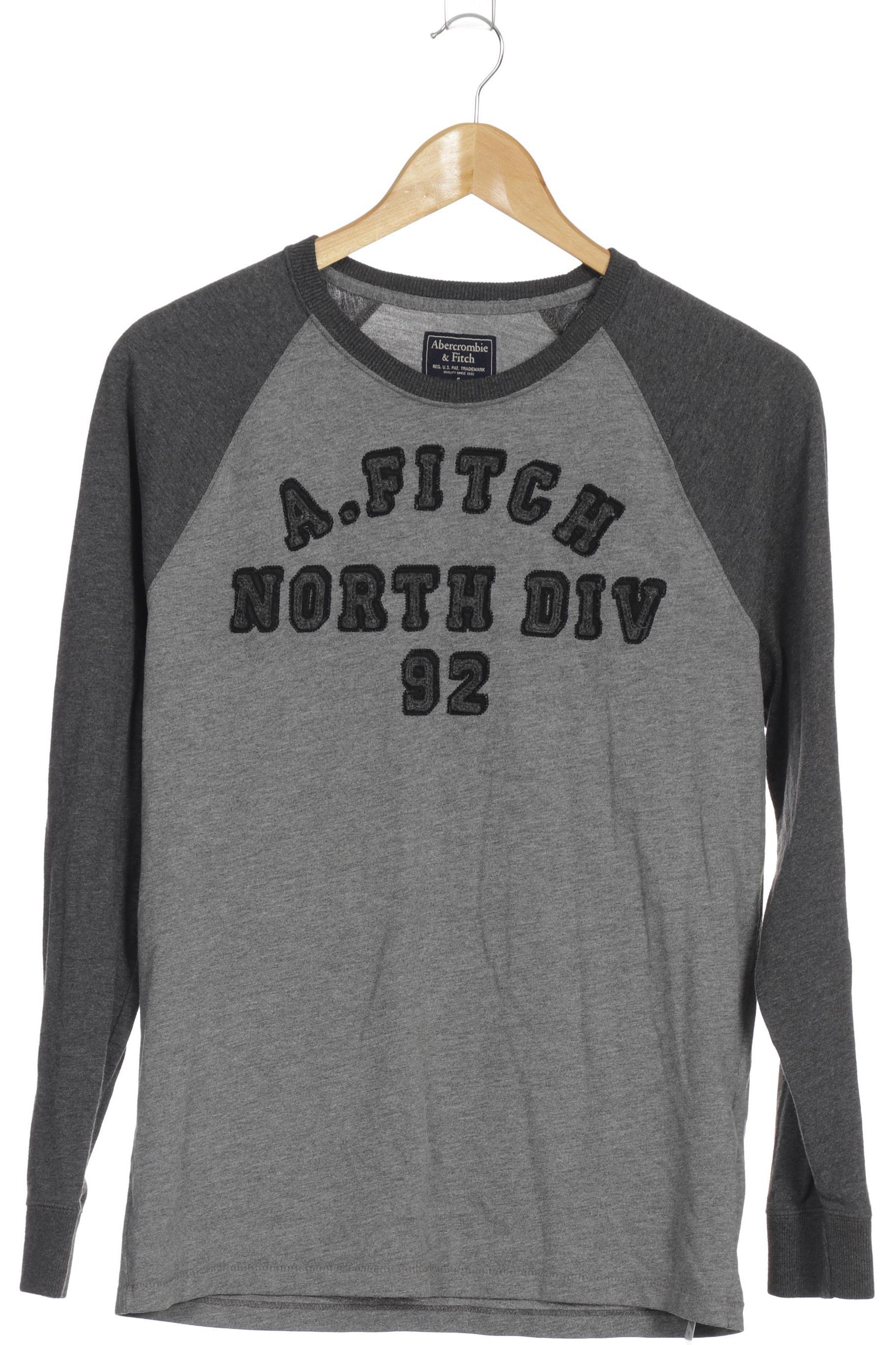 

Abercrombie & Fitch Herren Langarmshirt, grau, Gr.
