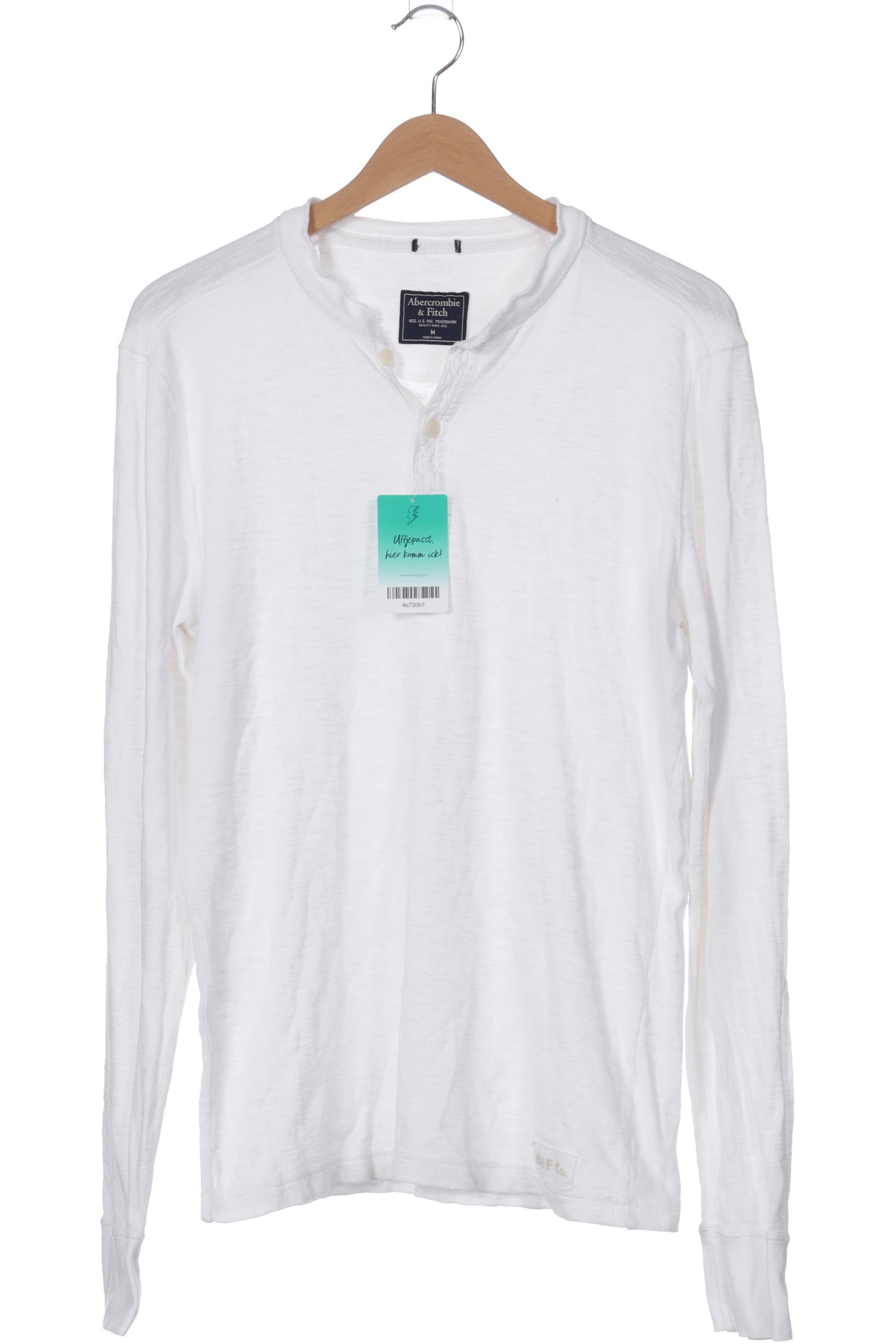 

Abercrombie & Fitch Herren Langarmshirt, weiß, Gr.