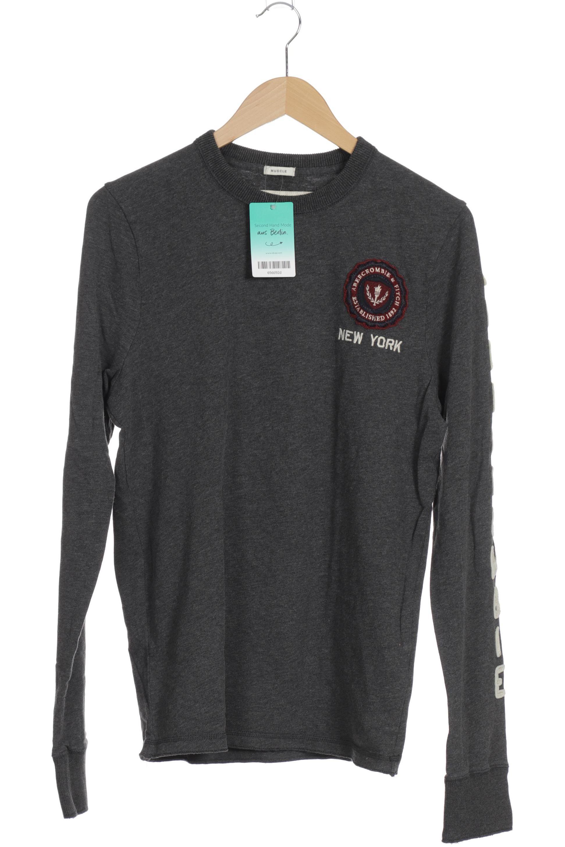 

Abercrombie & Fitch Herren Langarmshirt, grau, Gr.