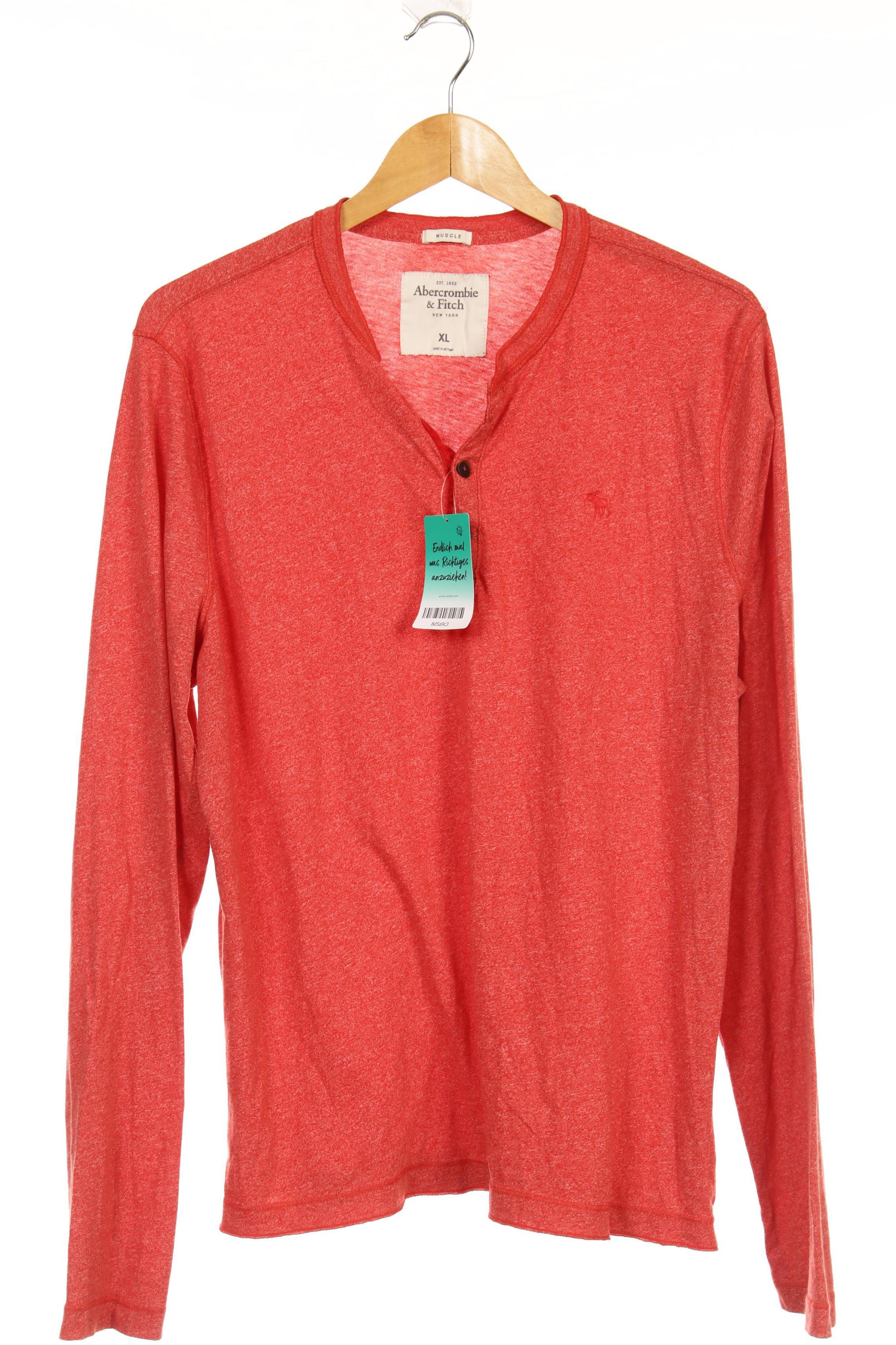 Thumbnail - Abercrombie &amp; Fitch Herren Langarmshirt, rot, Gr.