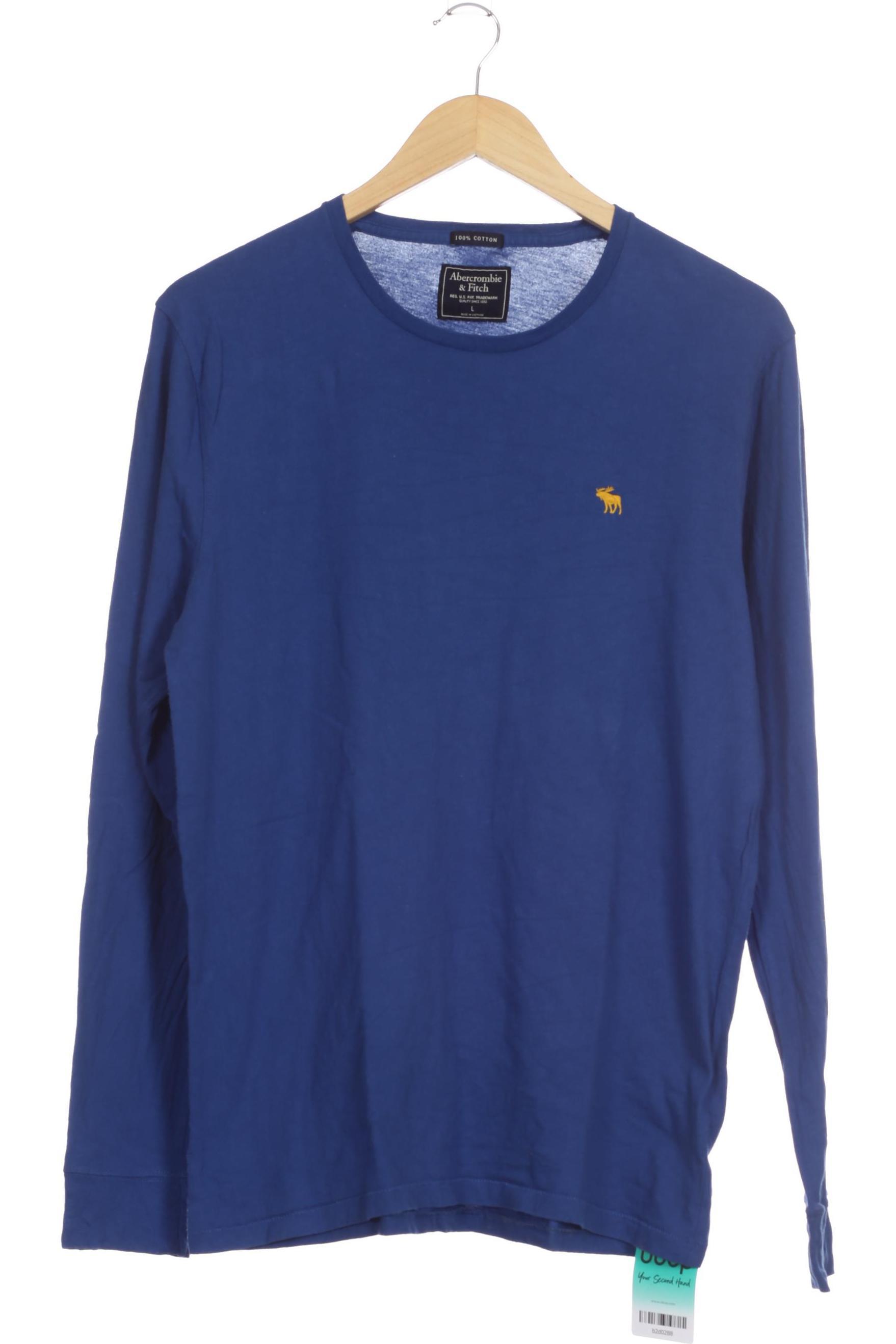 

Abercrombie & Fitch Herren Langarmshirt, blau, Gr.