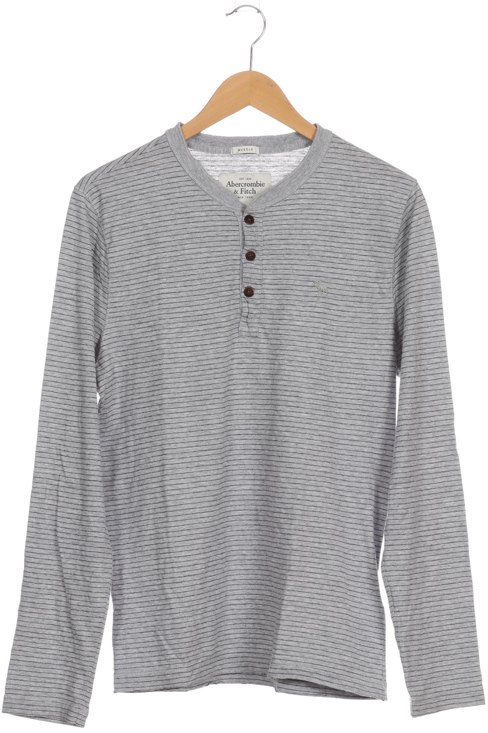 

Abercrombie & Fitch Herren Langarmshirt, grau, Gr.