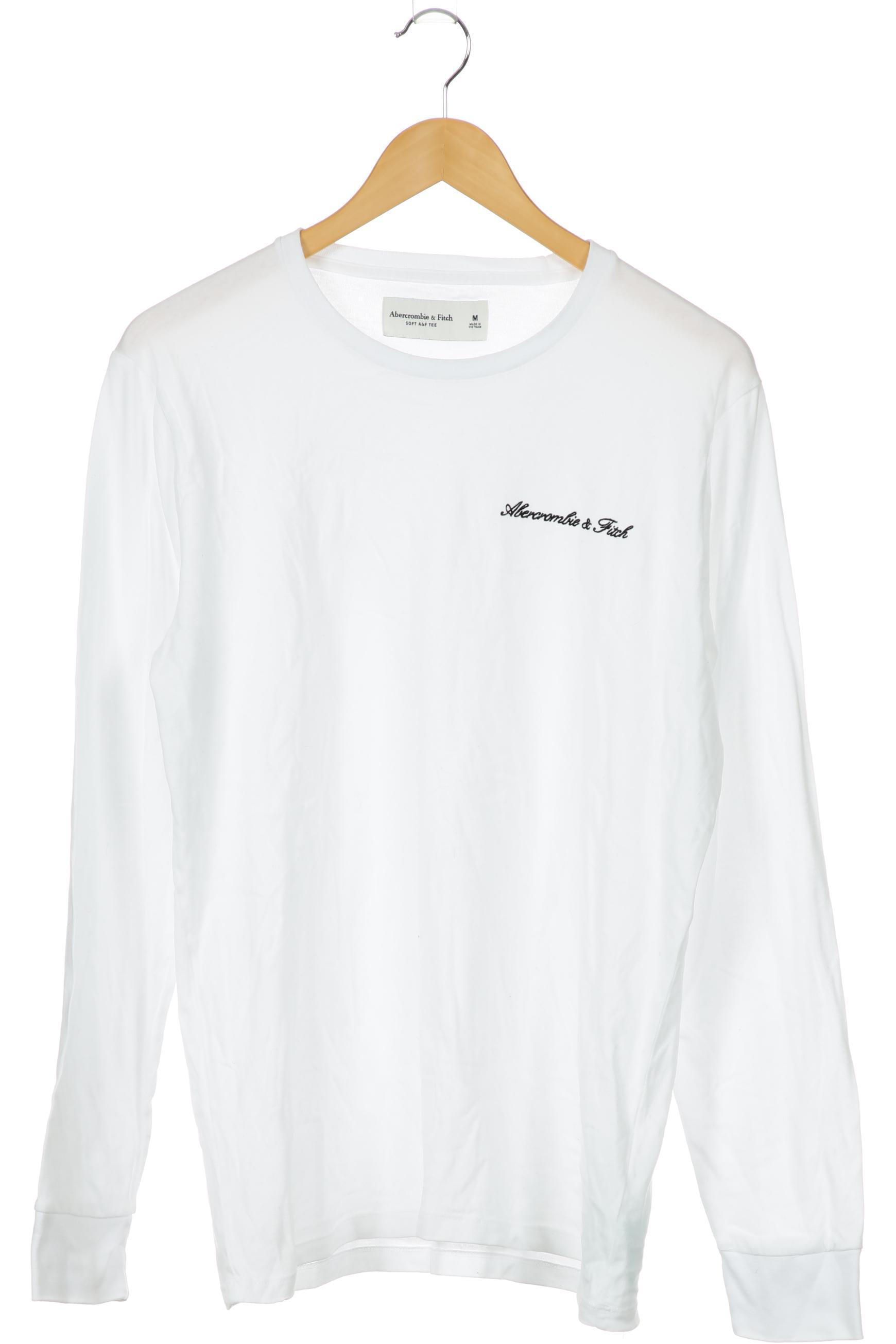 

Abercrombie & Fitch Herren Langarmshirt, weiß, Gr.