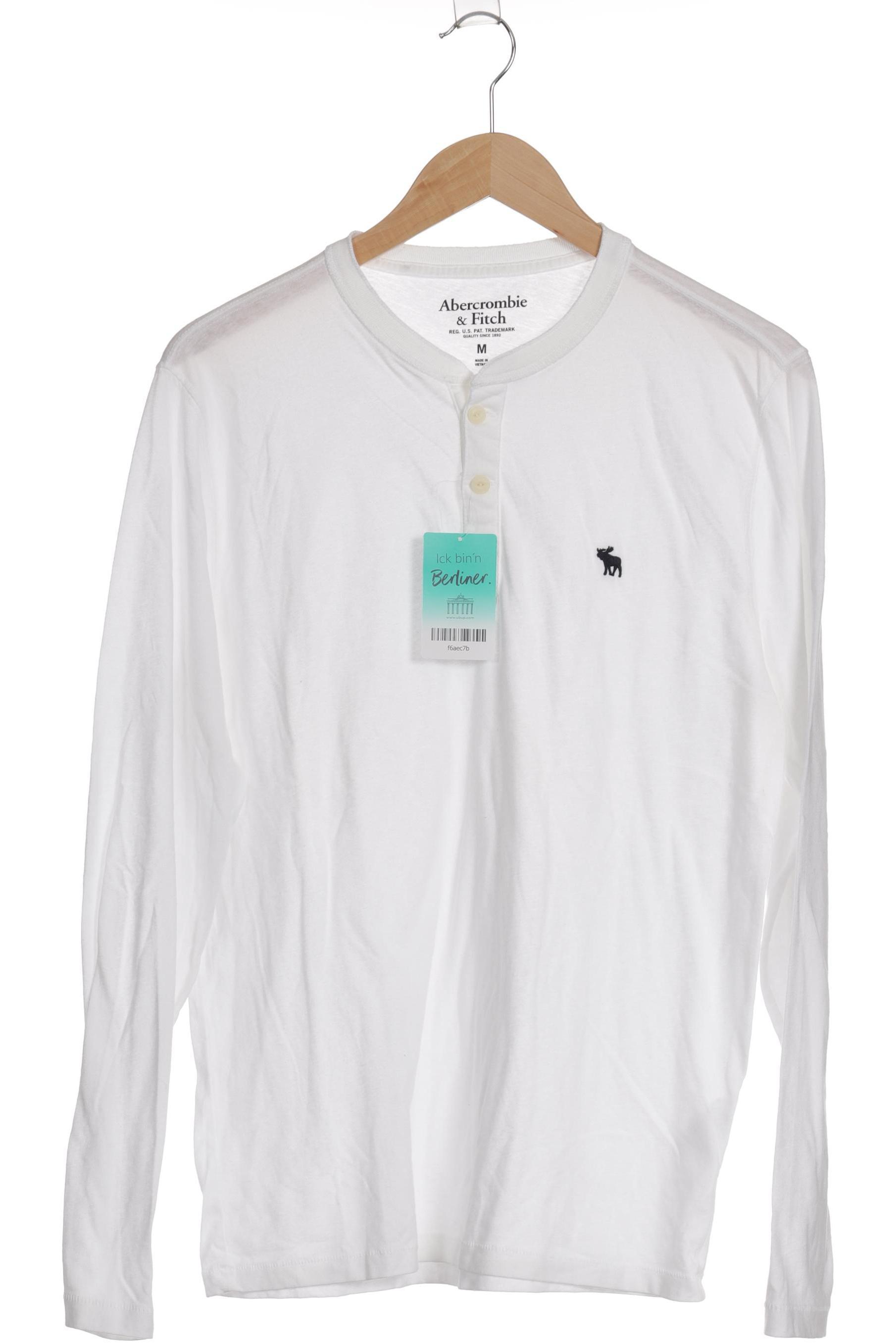 

Abercrombie & Fitch Herren Langarmshirt, weiß, Gr.