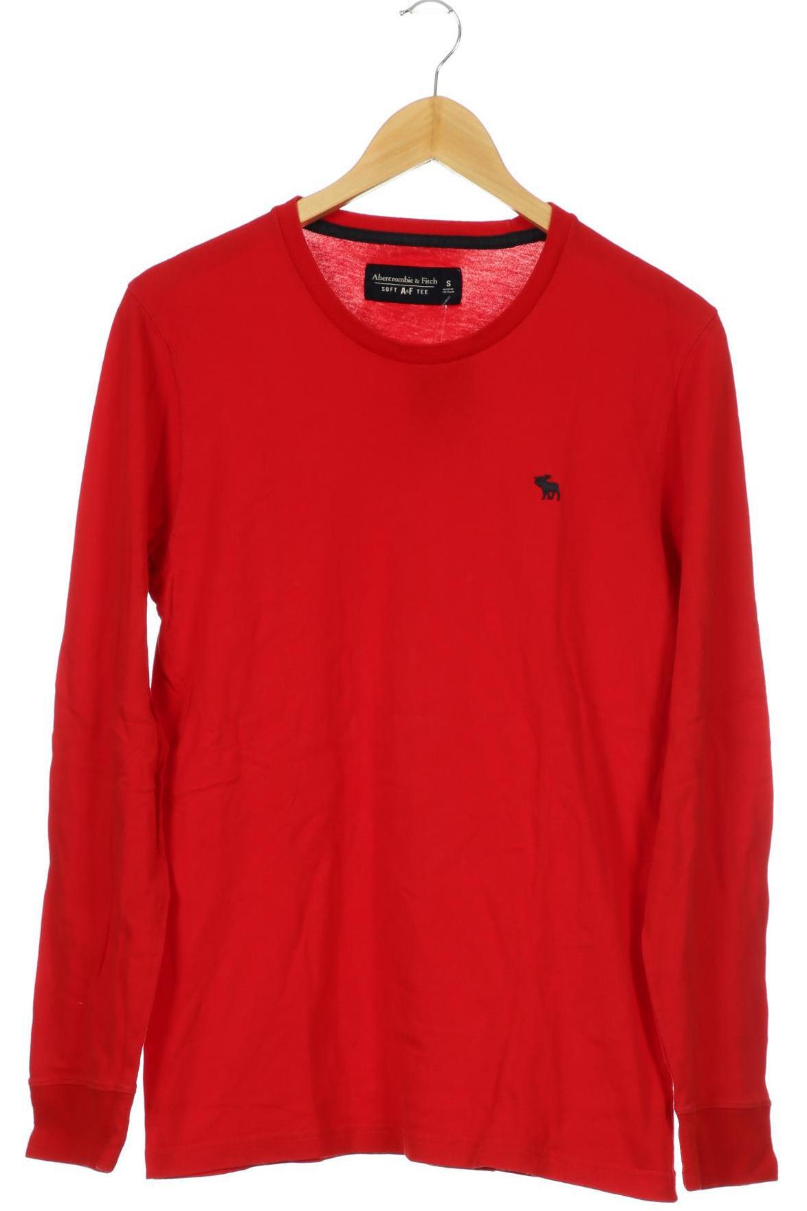 

Abercrombie & Fitch Herren Langarmshirt, rot, Gr.