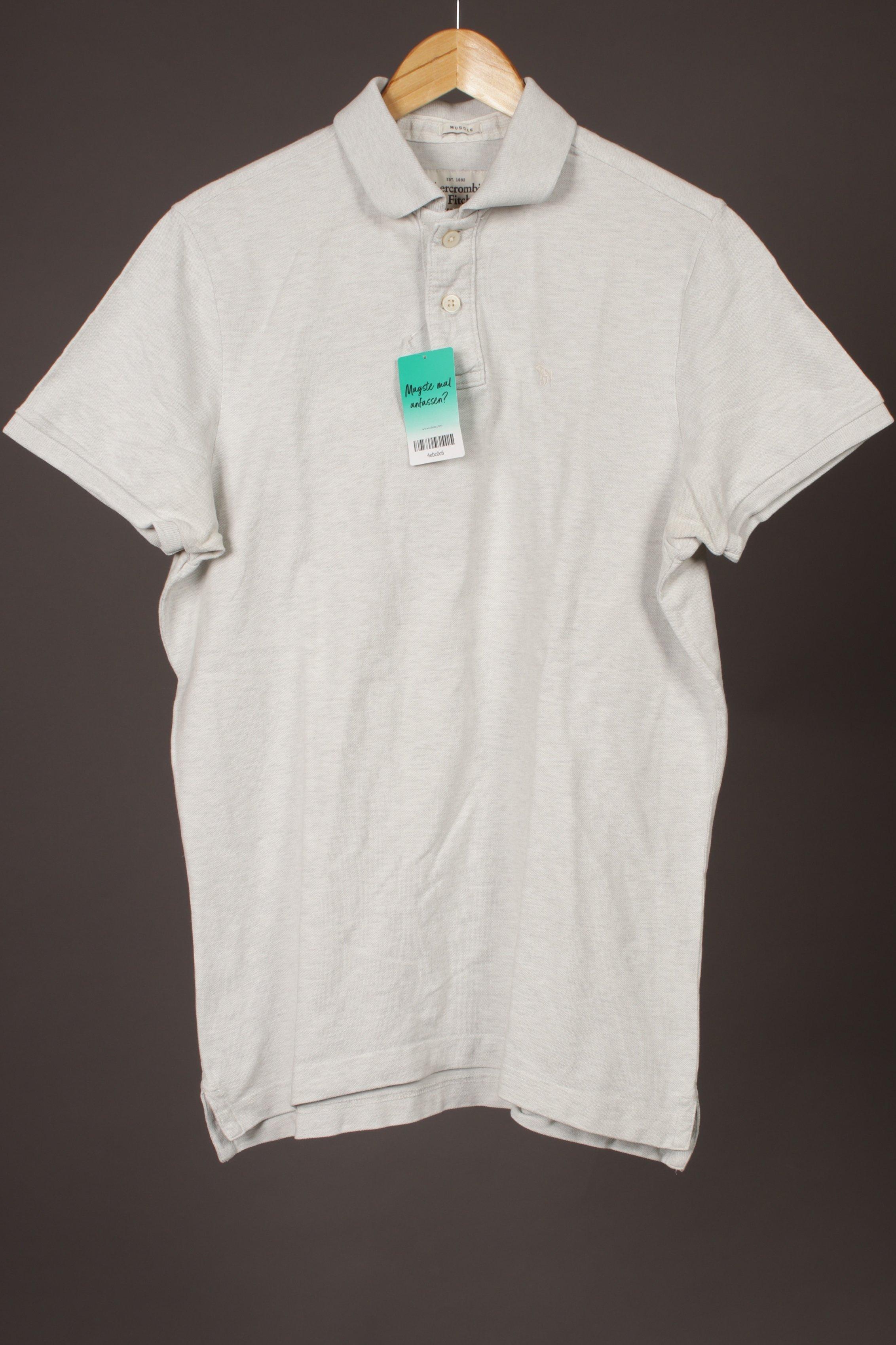 

Abercrombie & Fitch Herren Poloshirt, silber, Gr.