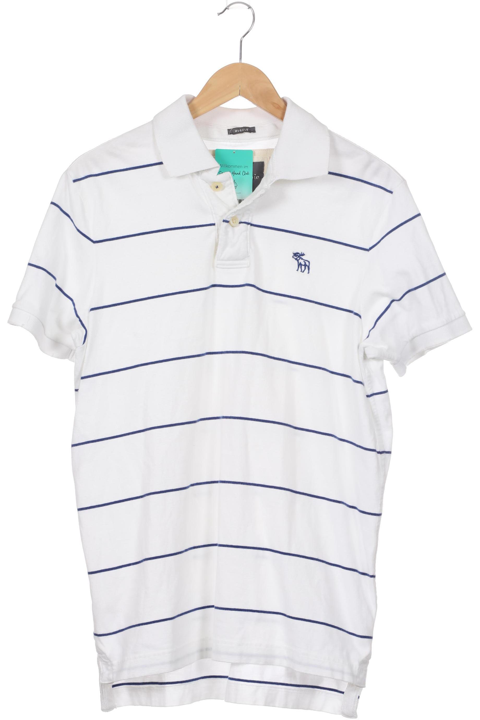 

Abercrombie & Fitch Herren Poloshirt, weiß, Gr.