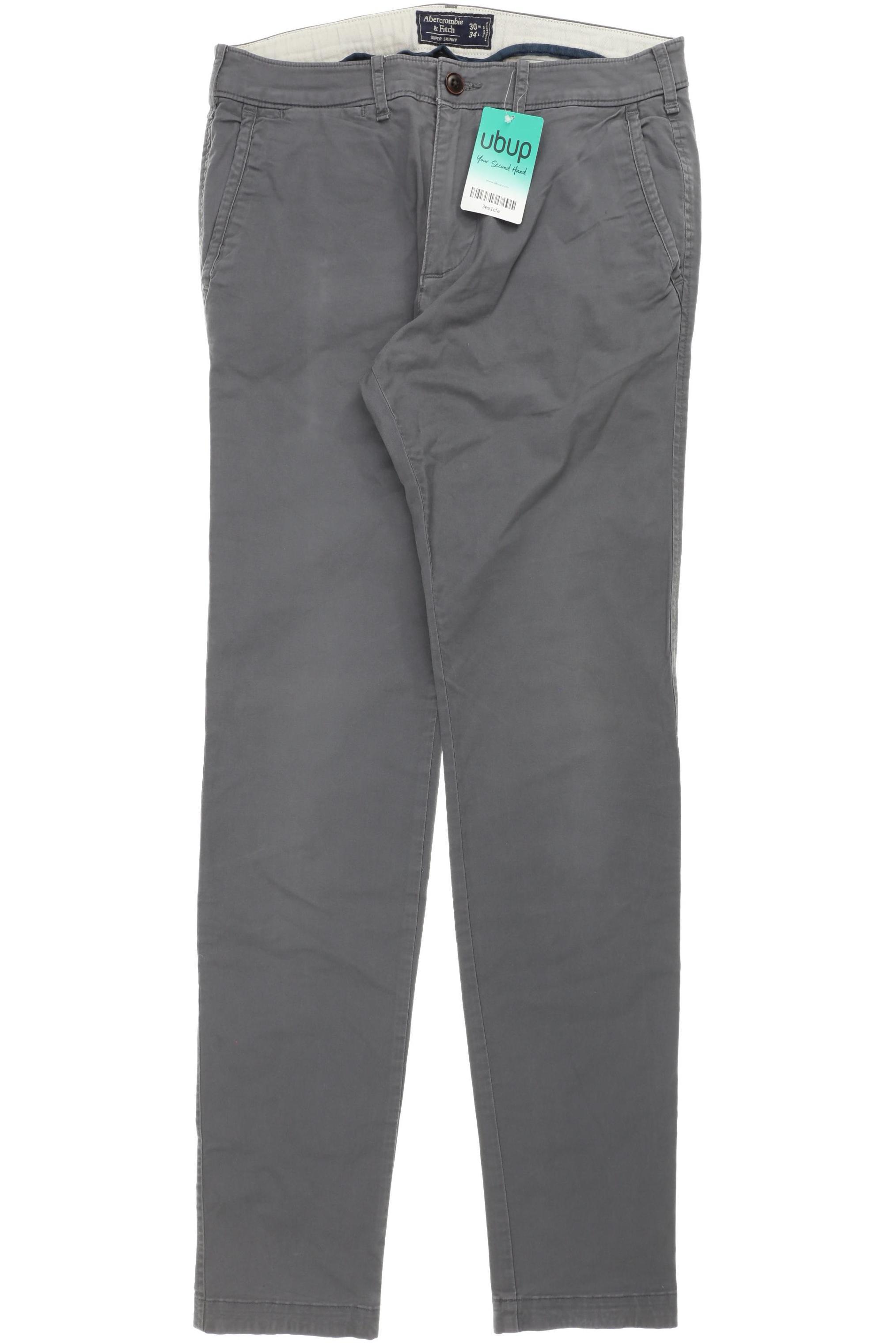 

Abercrombie & Fitch Herren Stoffhose, grau, Gr. 30
