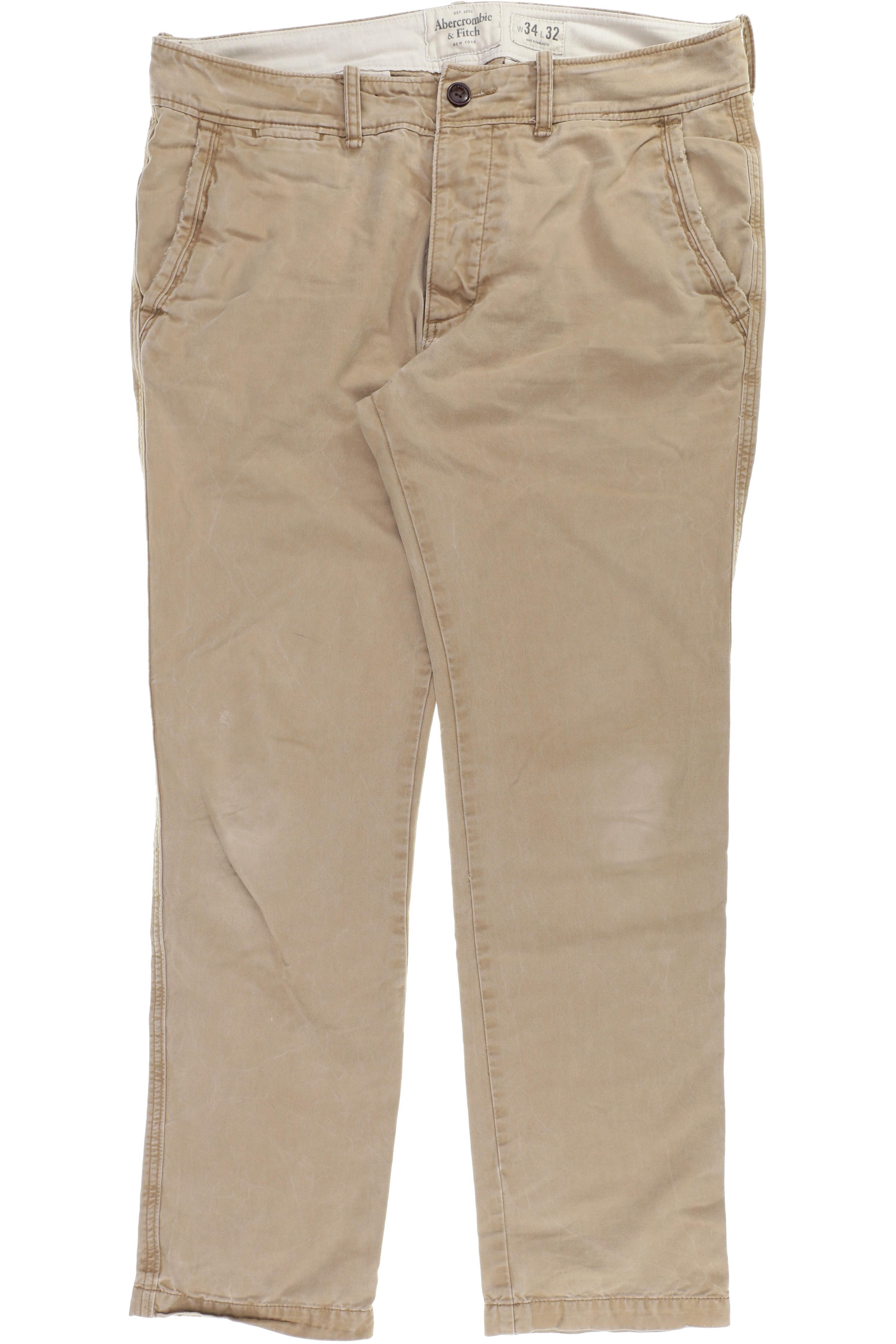 

Abercrombie & Fitch Herren Stoffhose, beige, Gr. 34