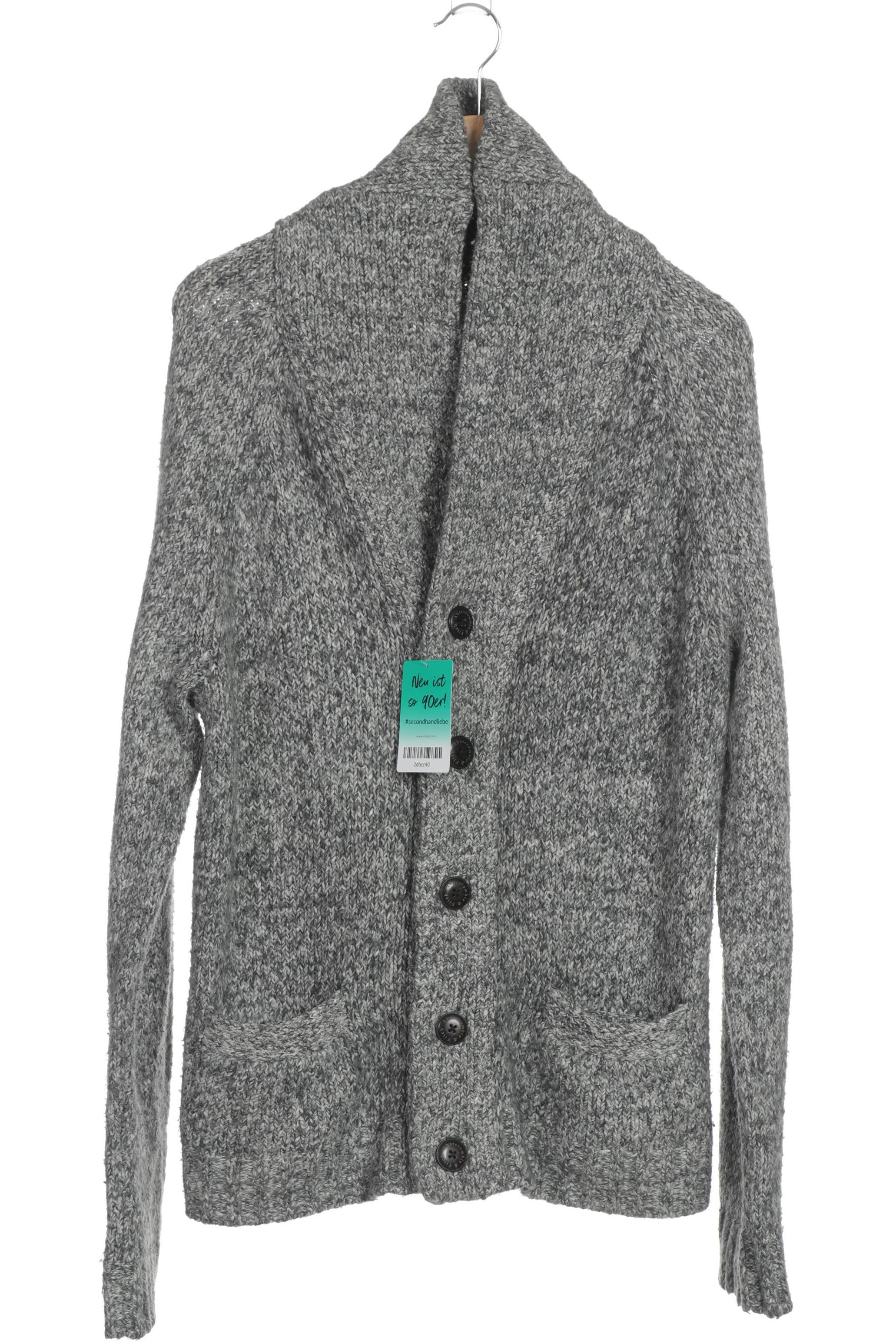 

Abercrombie & Fitch Herren Strickjacke, grau, Gr.