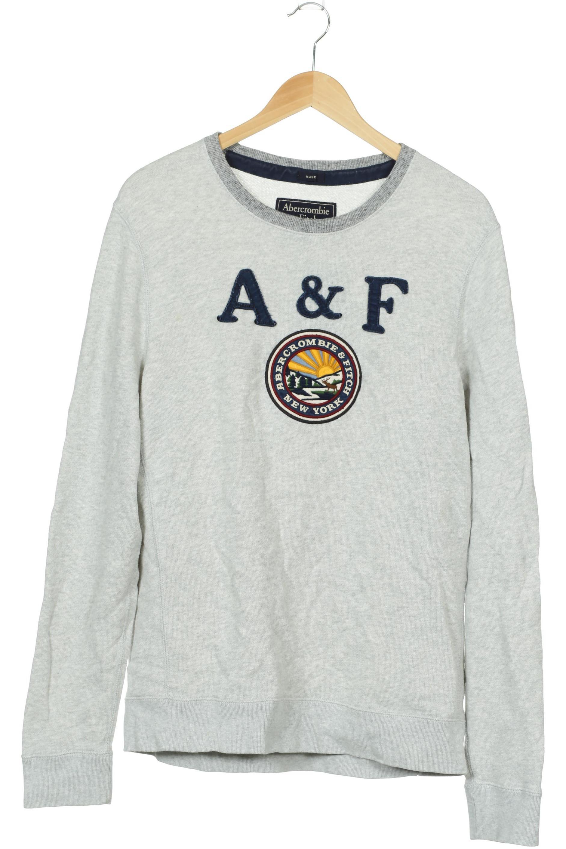 

Abercrombie & Fitch Herren Sweatshirt, grau, Gr.