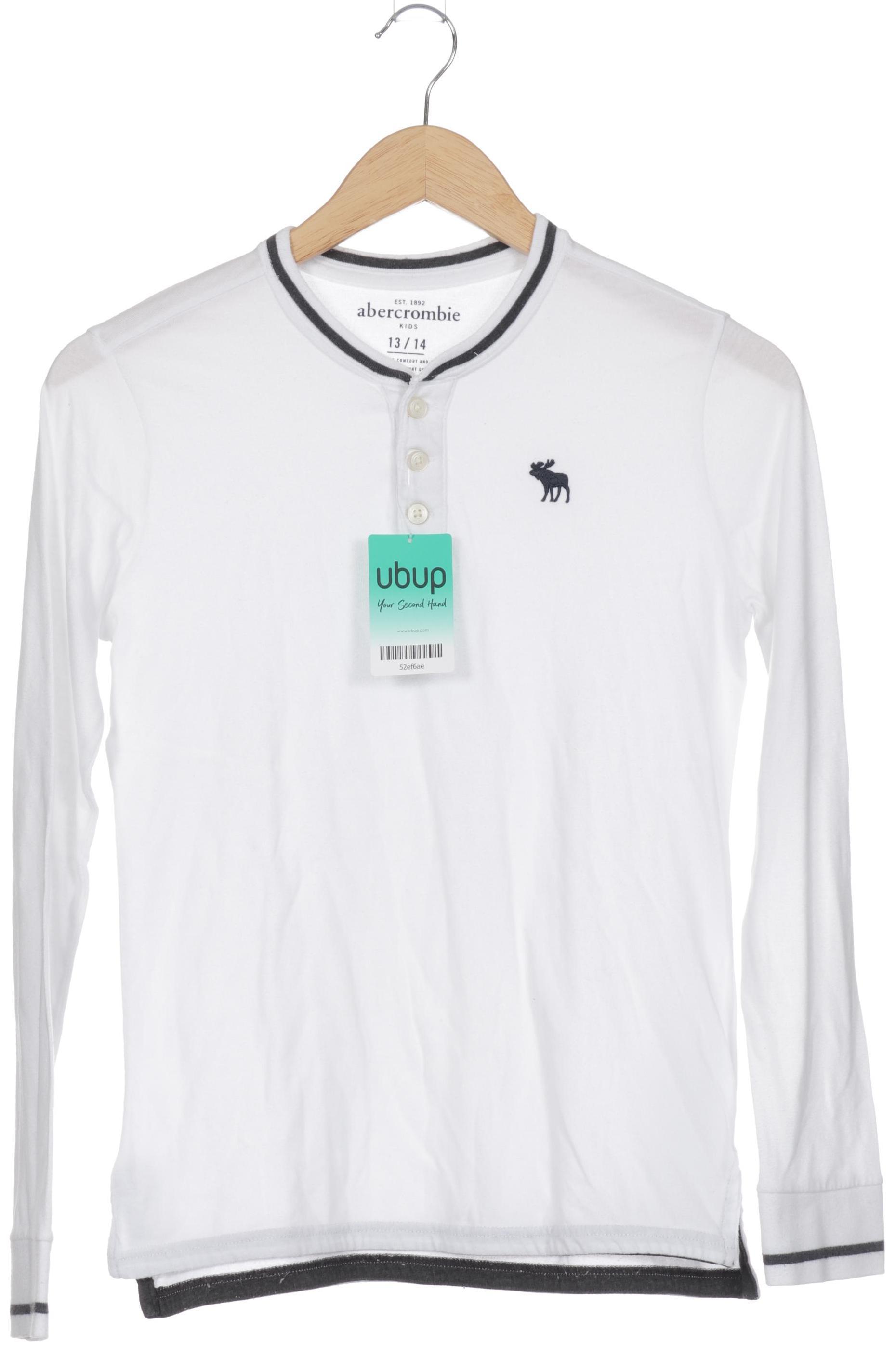

Abercrombie & Fitch Jungen Langarmshirt, weiß, Gr. 158