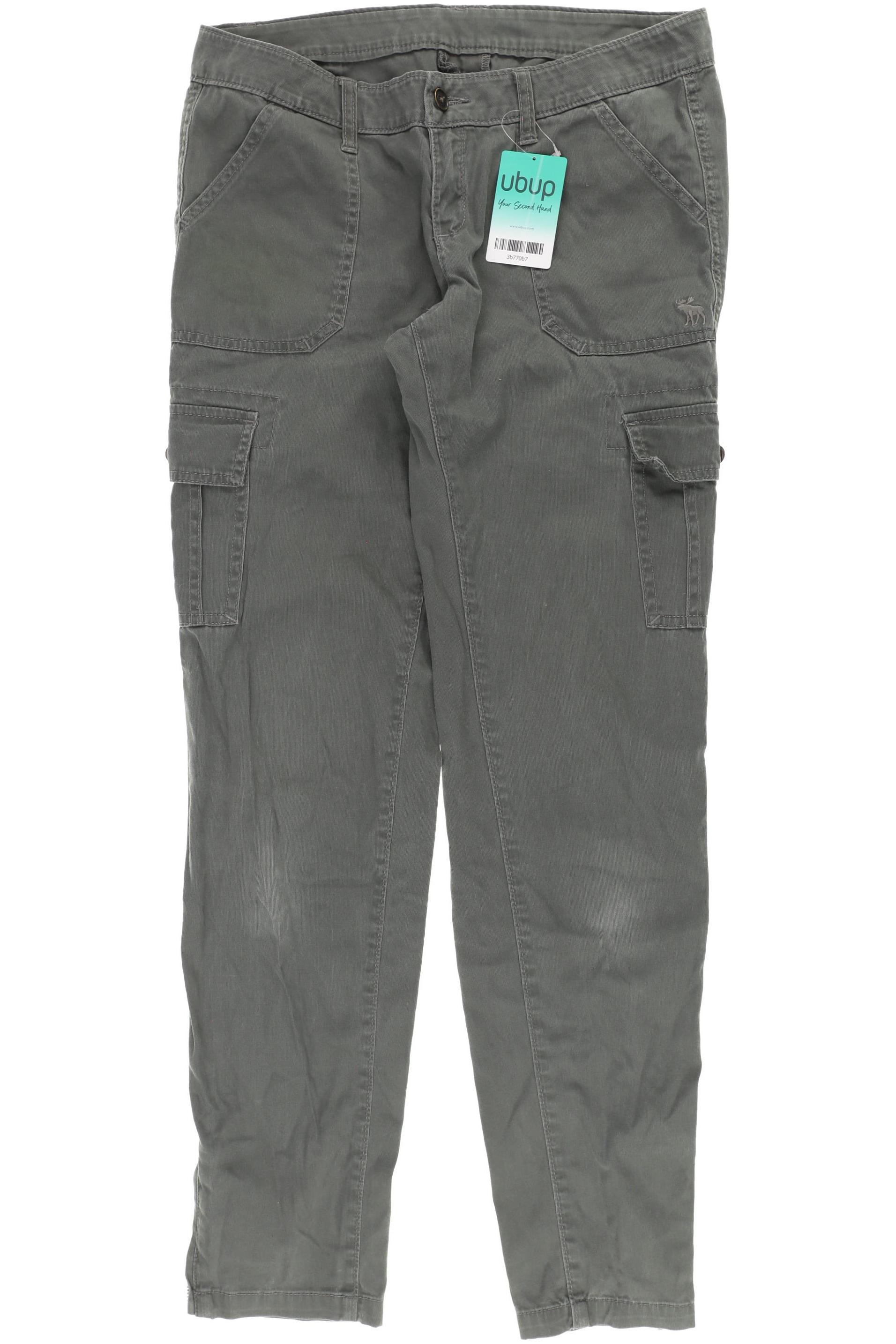 

Abercrombie & Fitch Damen Stoffhose, grün, Gr. 6
